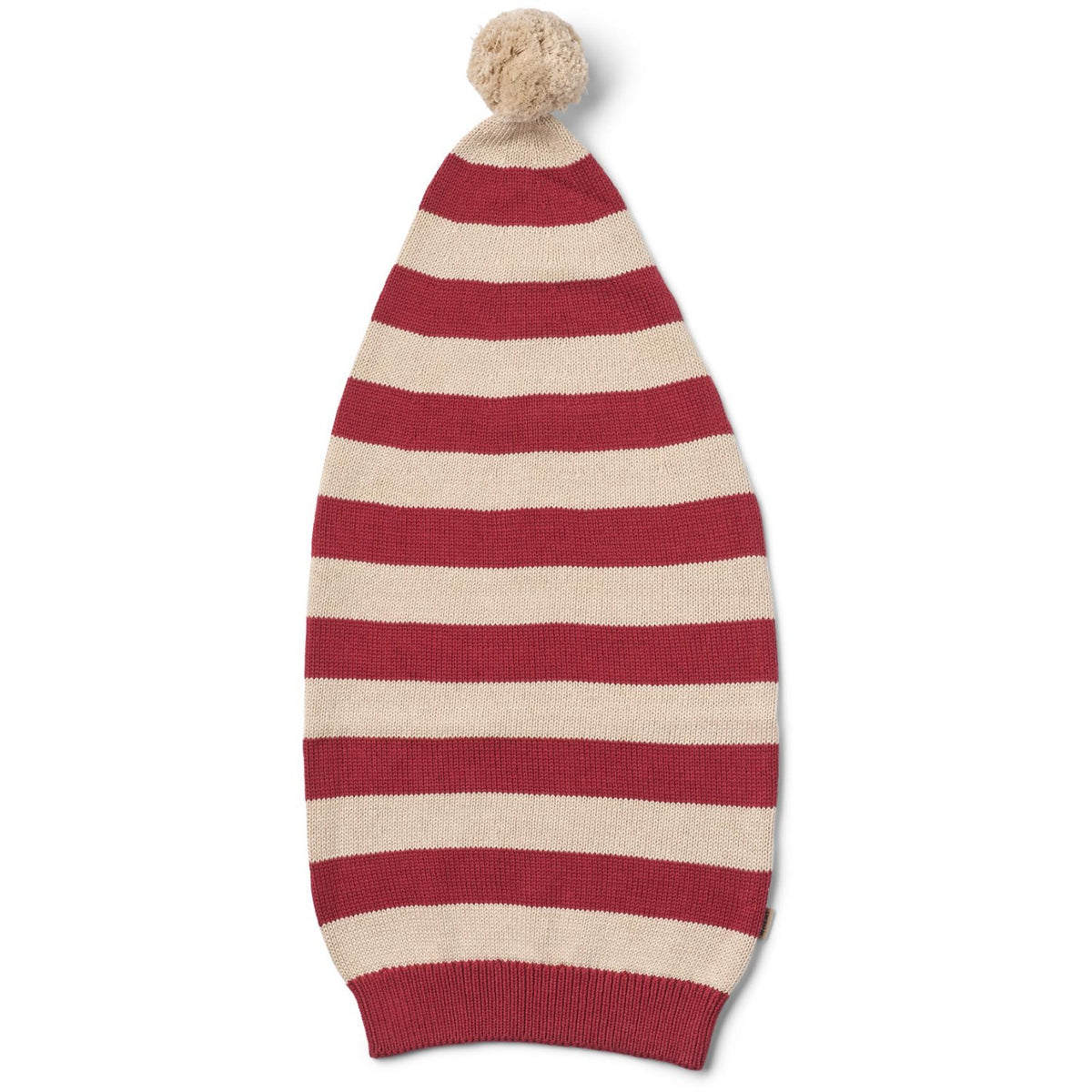 Wheat Red Christmas Stripe Stickad Christmas Mössa