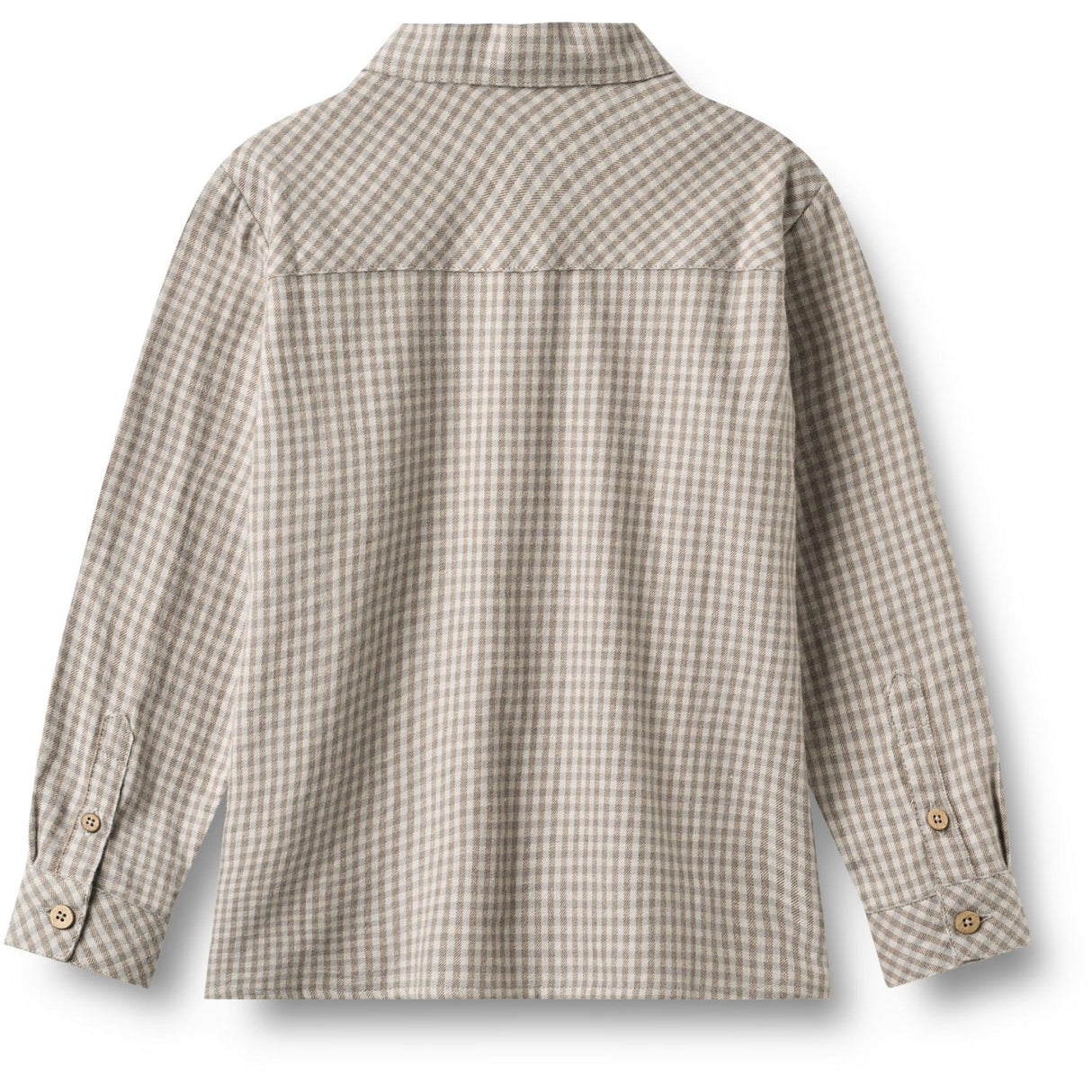 Wheat Greybrown Check Skjorta L/S Oscar