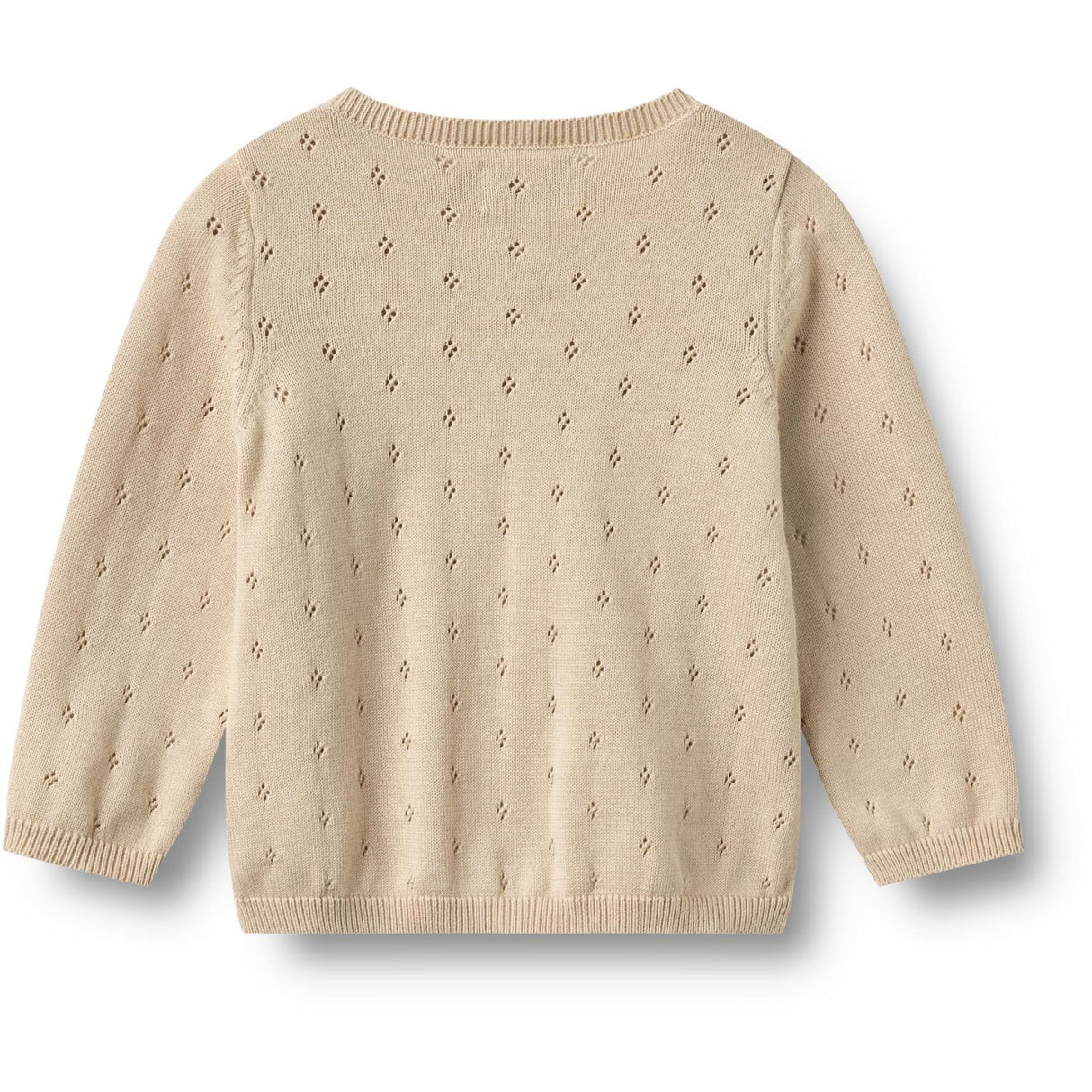 Wheat Offwhite Stickad Cardigan Maia