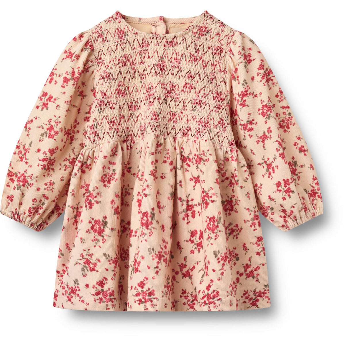 Wheat Almond Peach Flowers Klänning L/S Sylvia