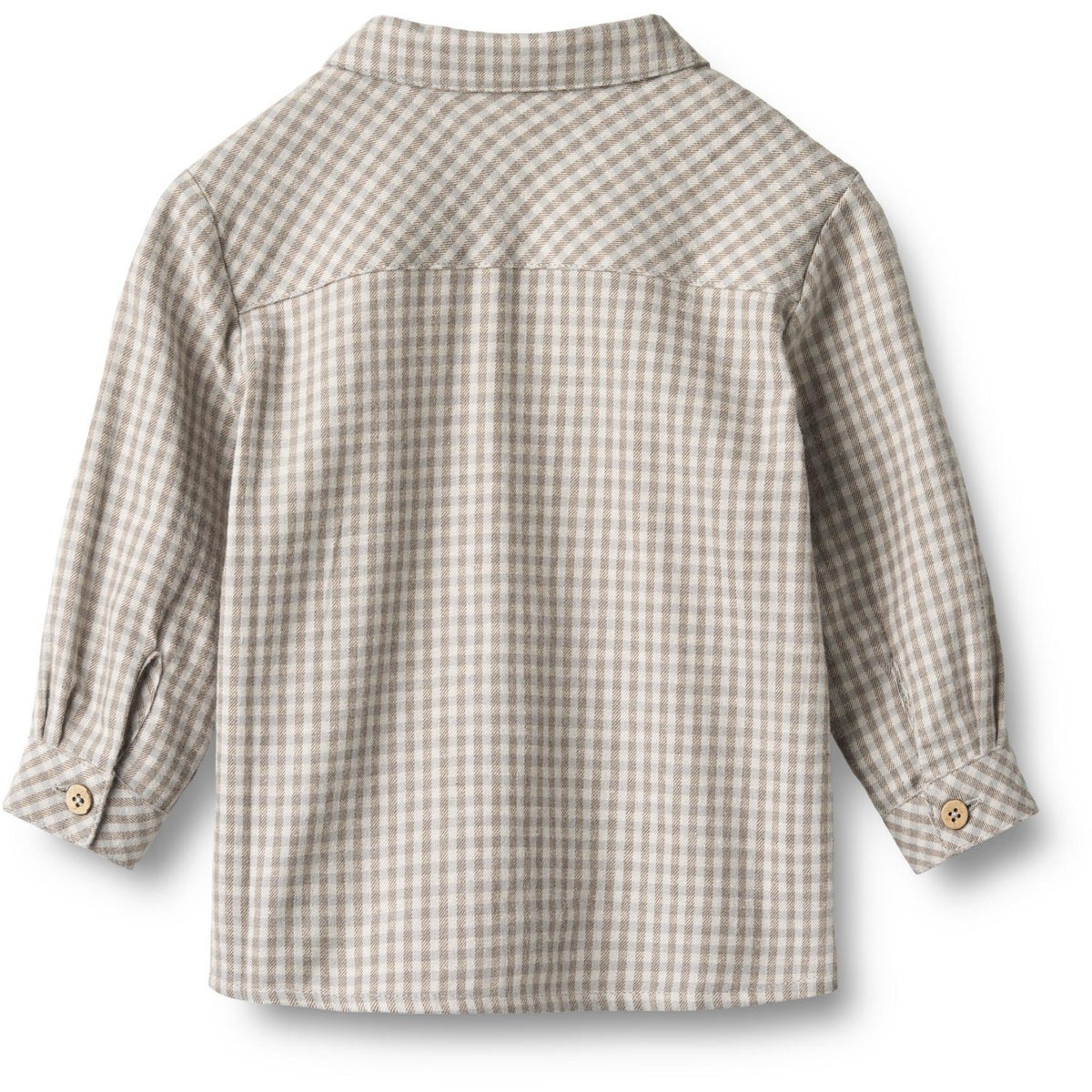 Wheat Greybrown Check Skjorta L/S Oscar