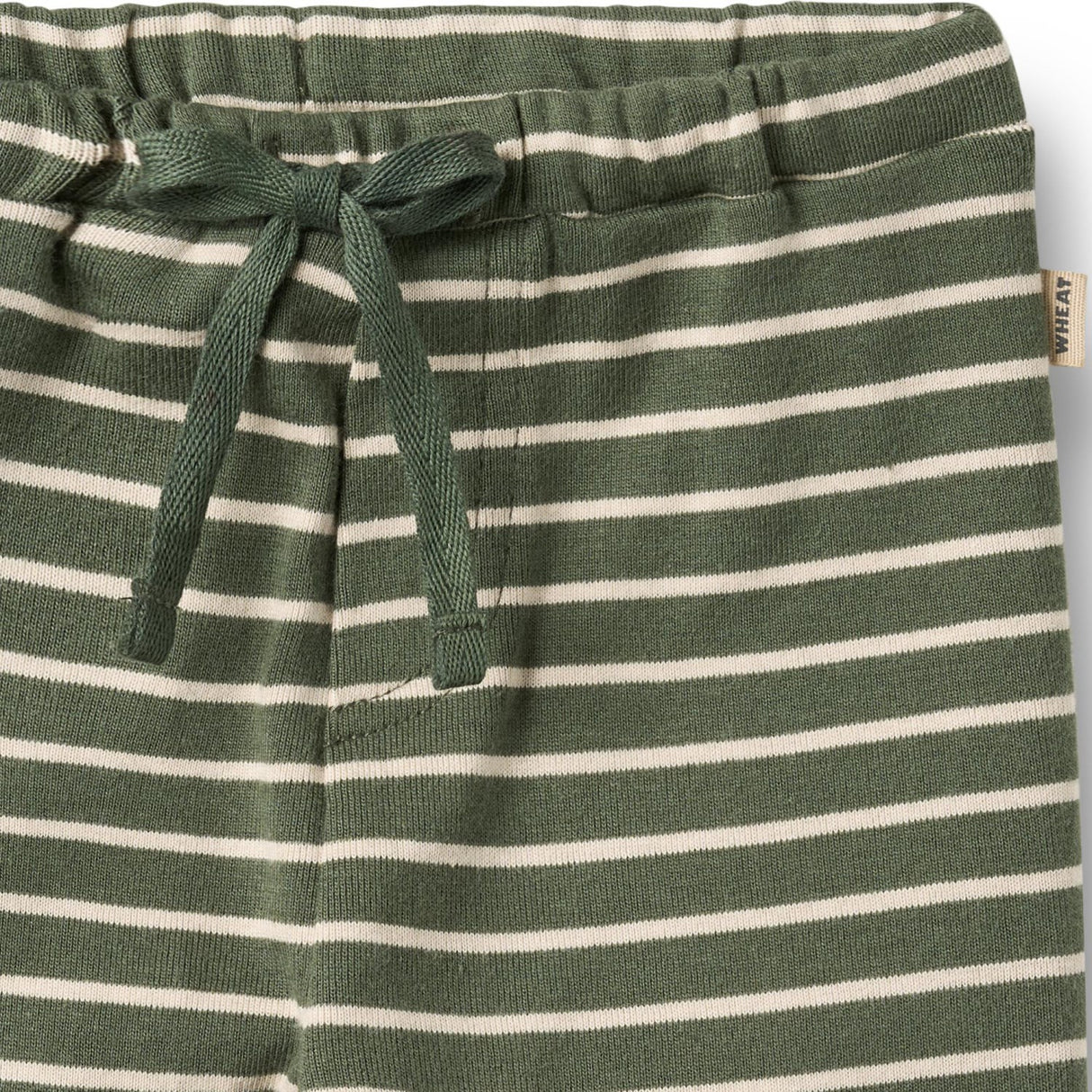 Wheat Dark Green Stripe Jersey Byxor Manfred