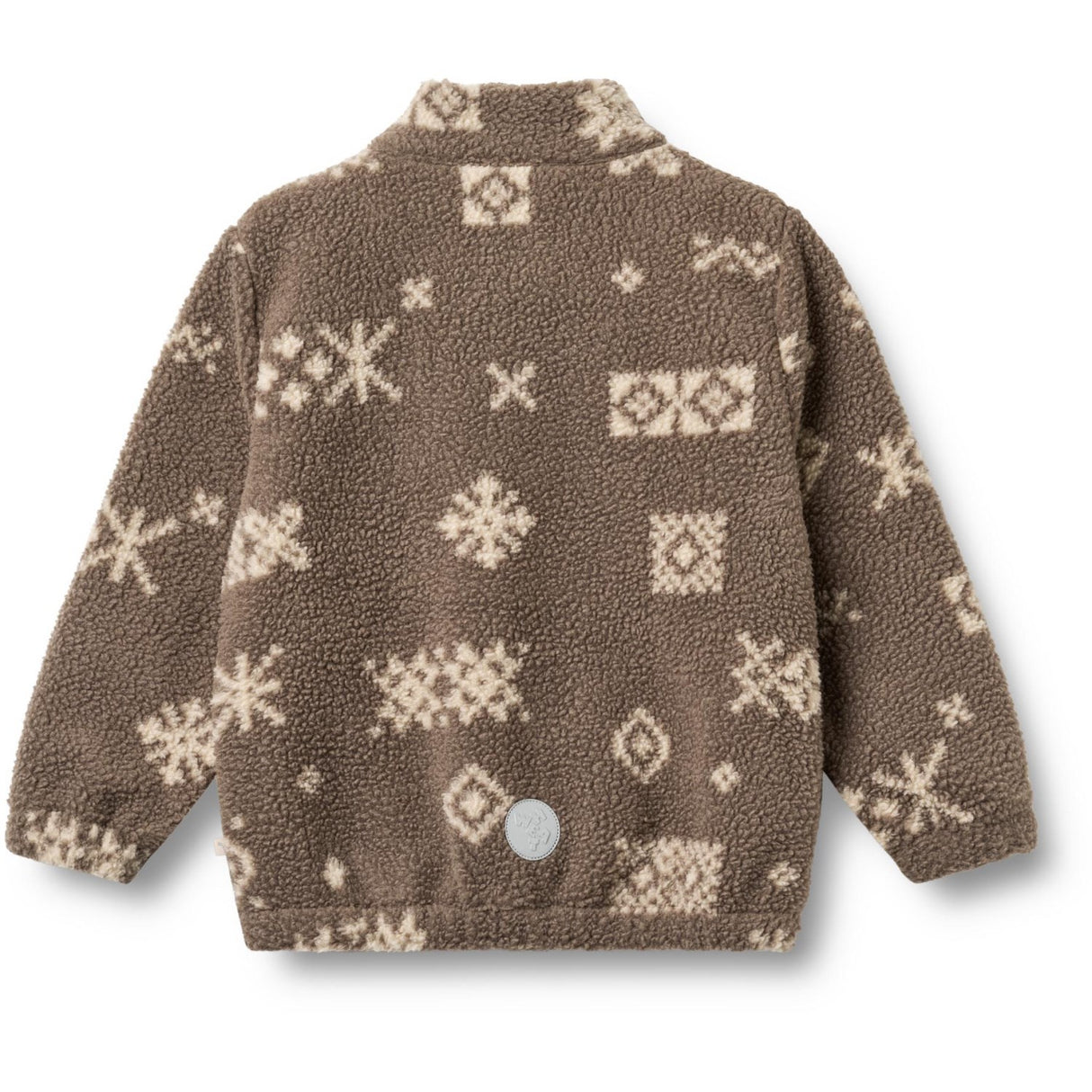 Wheat Dry Wood Jacquard Fleece Jacka Helge