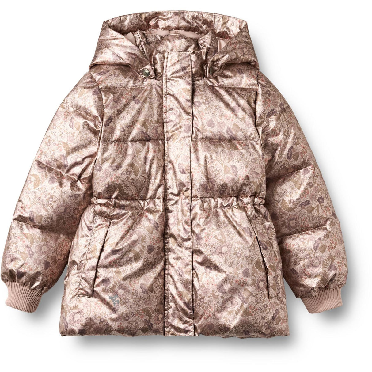Wheat Golden Flowers Puffer Jacka Eli