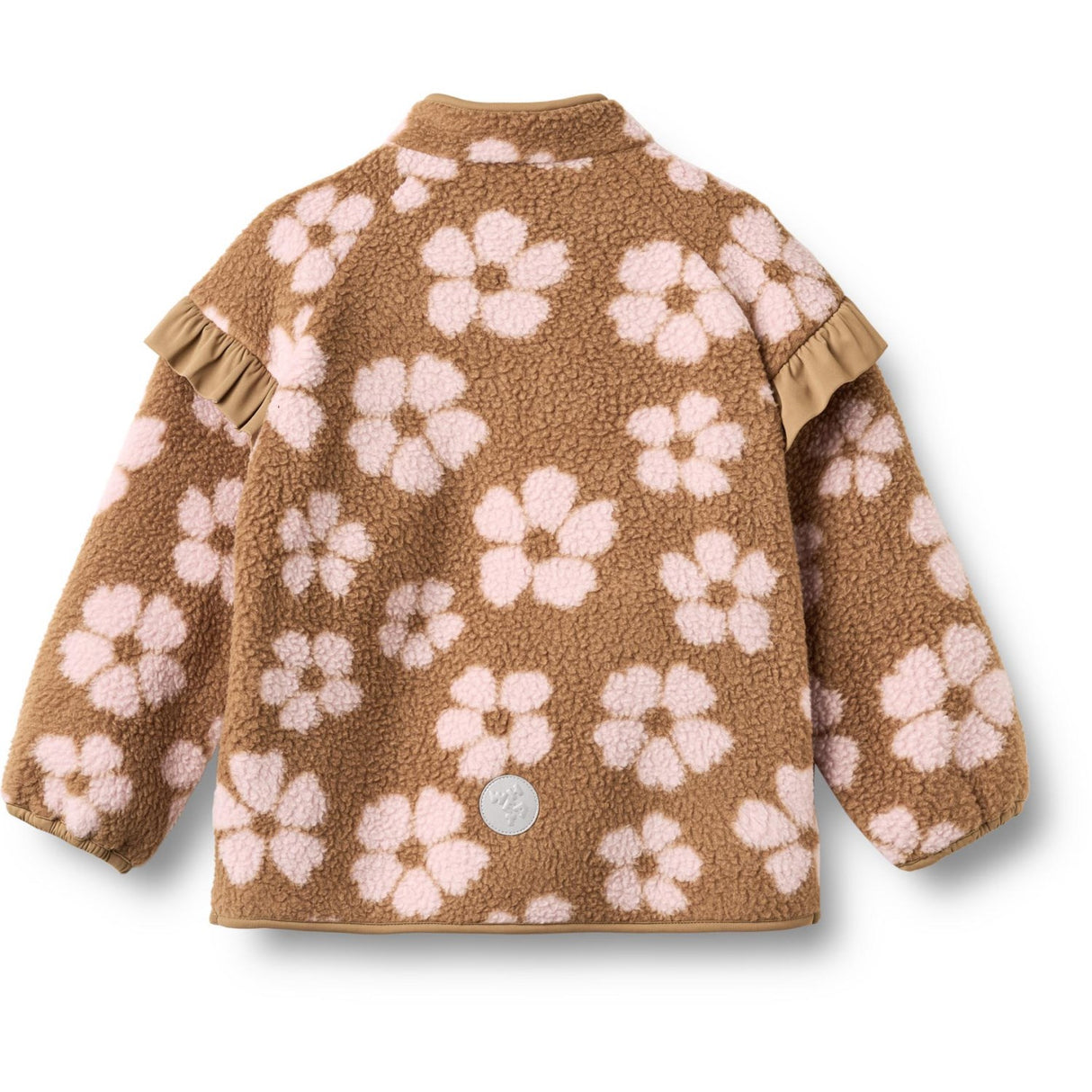 Wheat Warm Hazel Flowers Fleece Jacka Ellena
