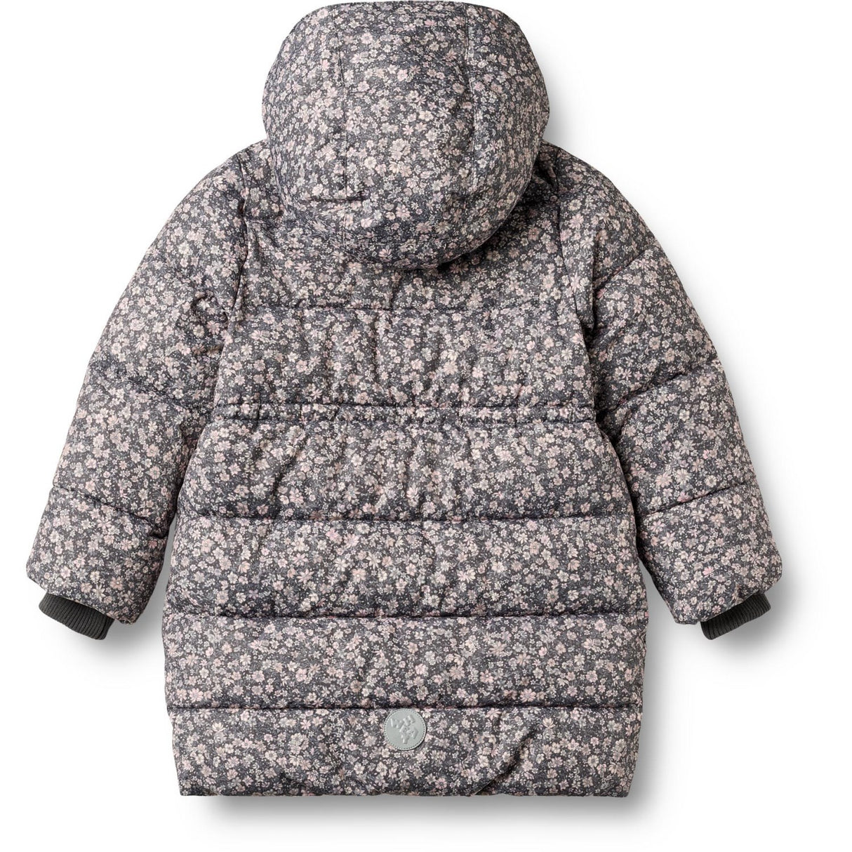 Wheat Dark Charcoal Flowers Puffer Täcka Yrsa