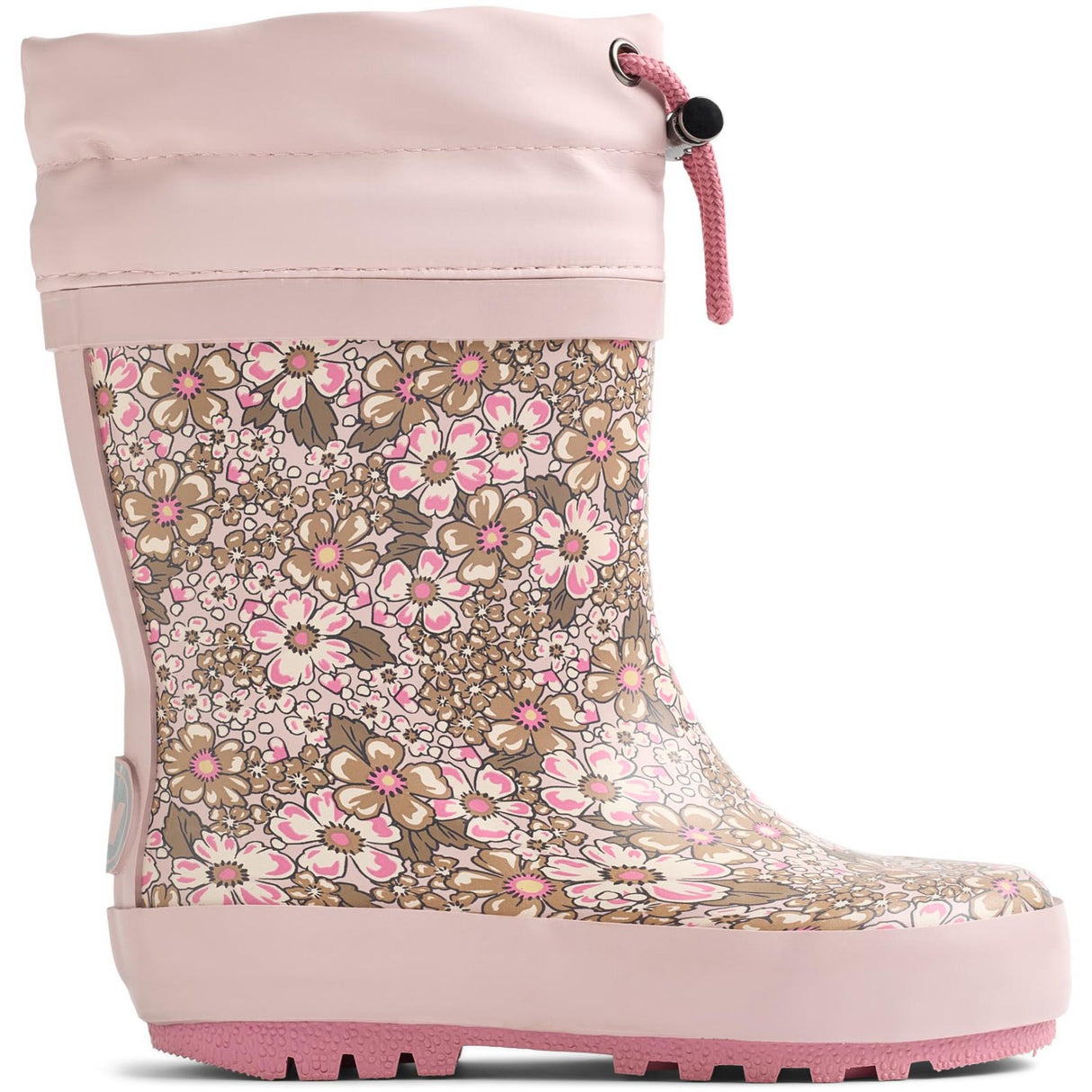 Wheat Dim Rose Flowers Rubber Stövlar Thermo