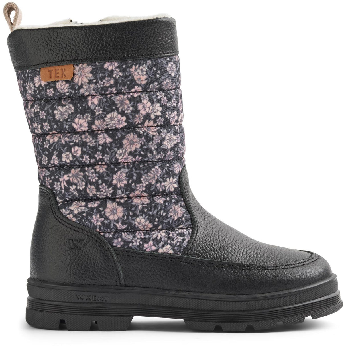 Wheat Dark Charcoal Flowers Winterboot Koa Tex