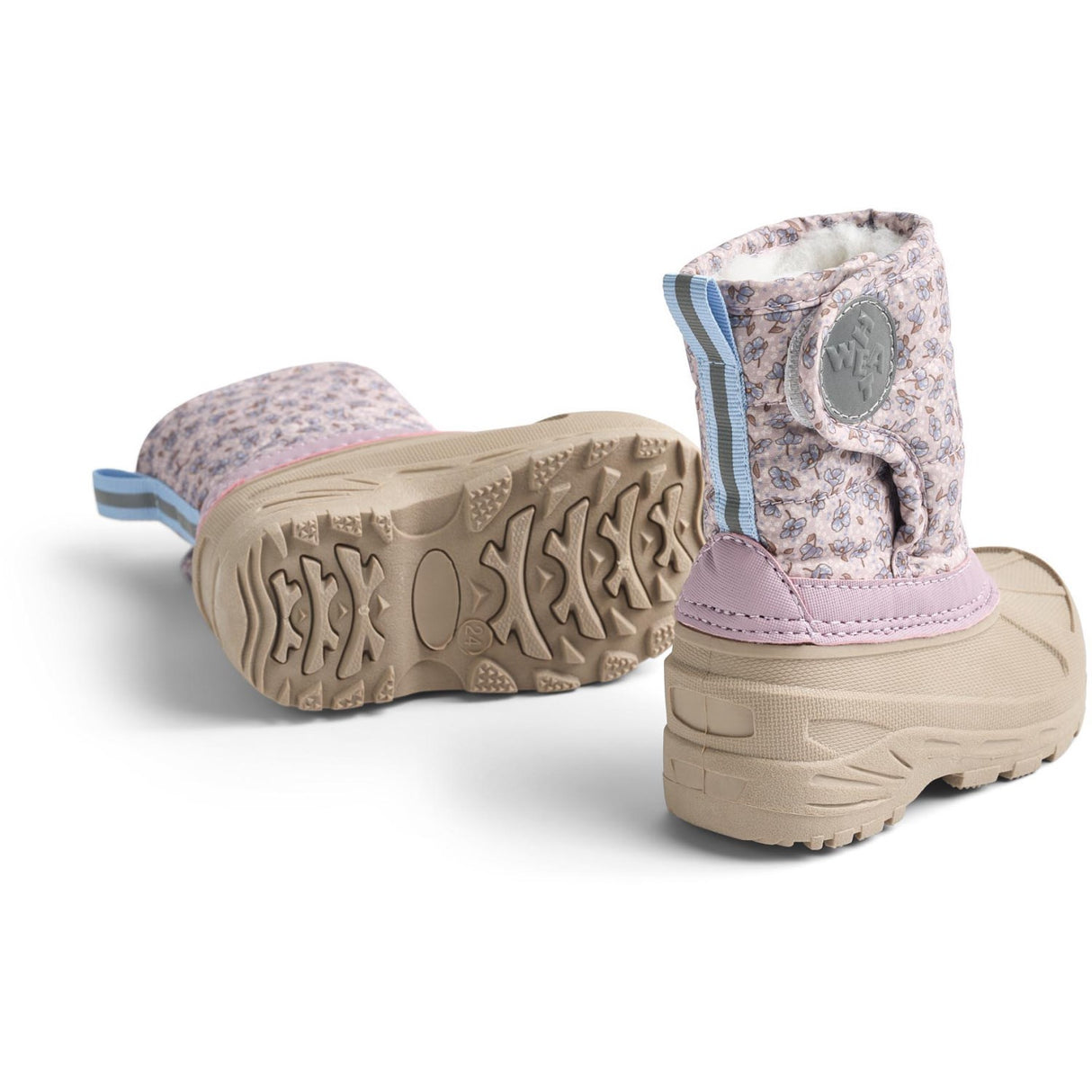 Wheat Lilac Blue Flowers Winterboot Winty