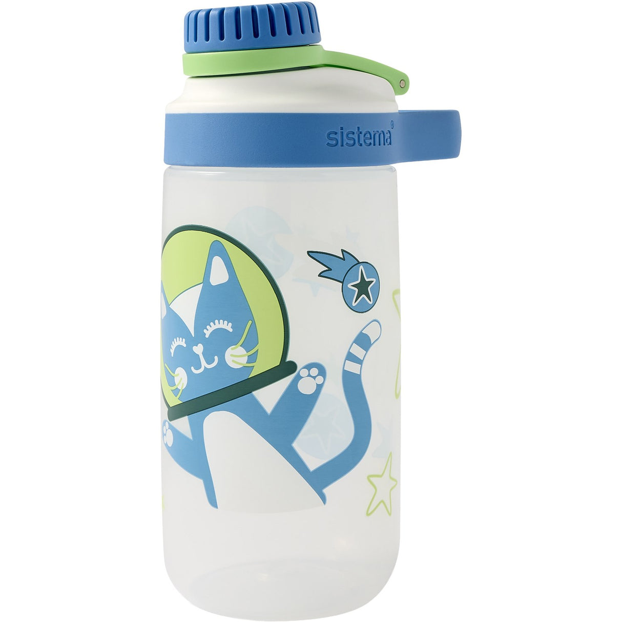 Sistema Space Kitty – White Kids Design Easy Flow Chug 500ml