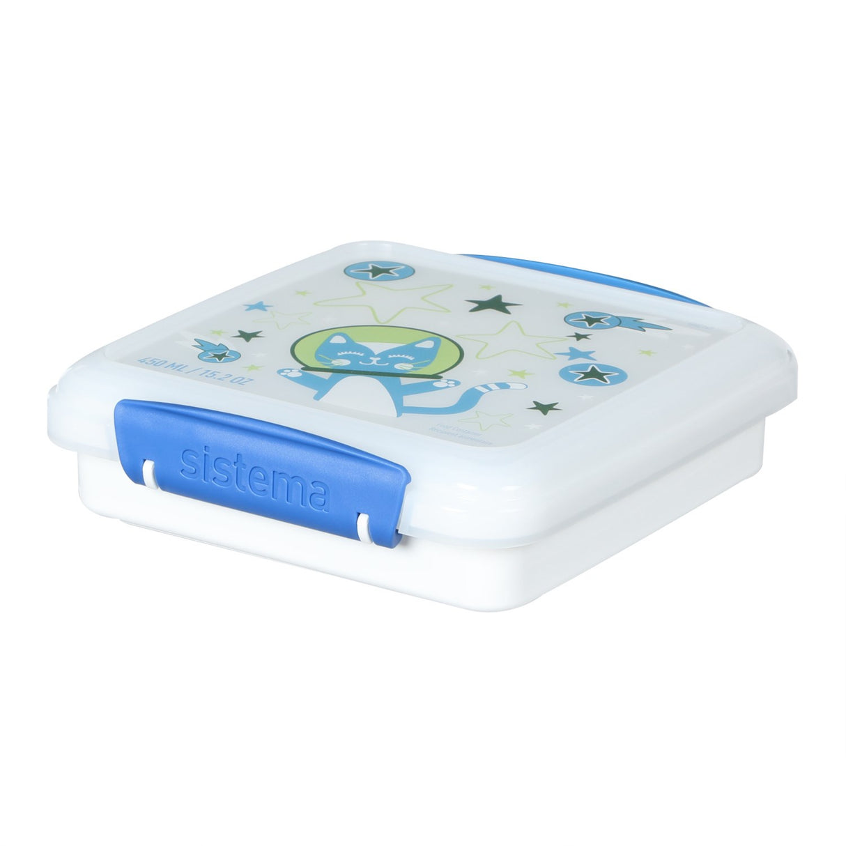 Sistema Space Kitty – White Kids Design Sandwich Låda 450ml