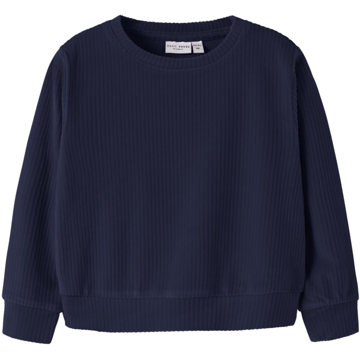 Name It Evening Blue Nmfveloa Ls Sammet Kort Topp