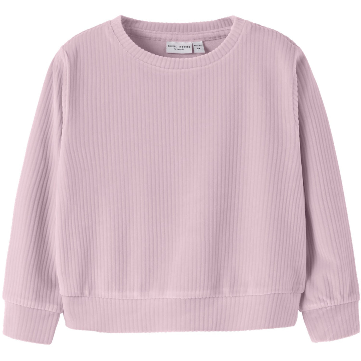 Name It Mauve Shadows Nmfveloa Ls Sammet Kort Topp