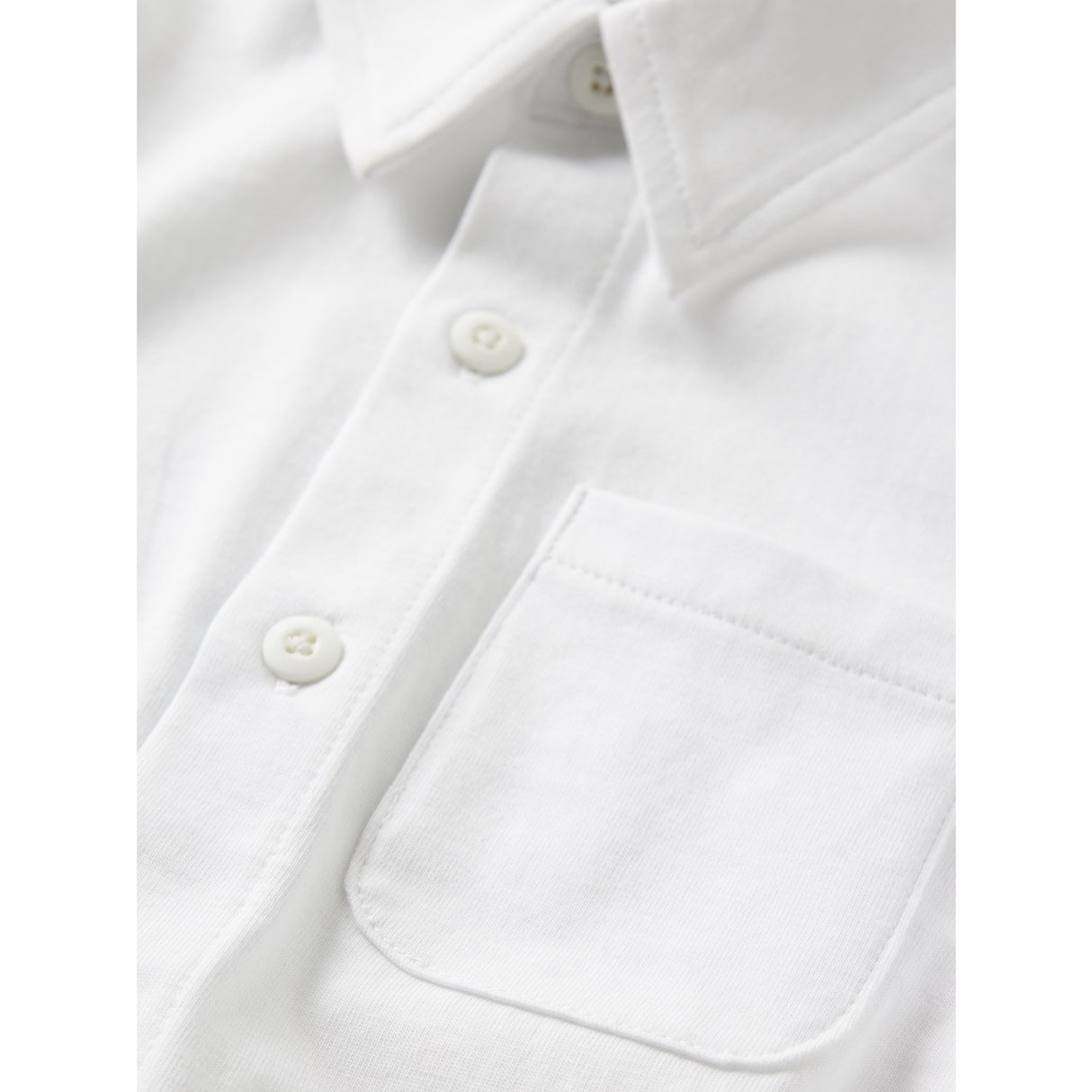 Name It Bright White Nmmronalo Ls Jersey Skjorta