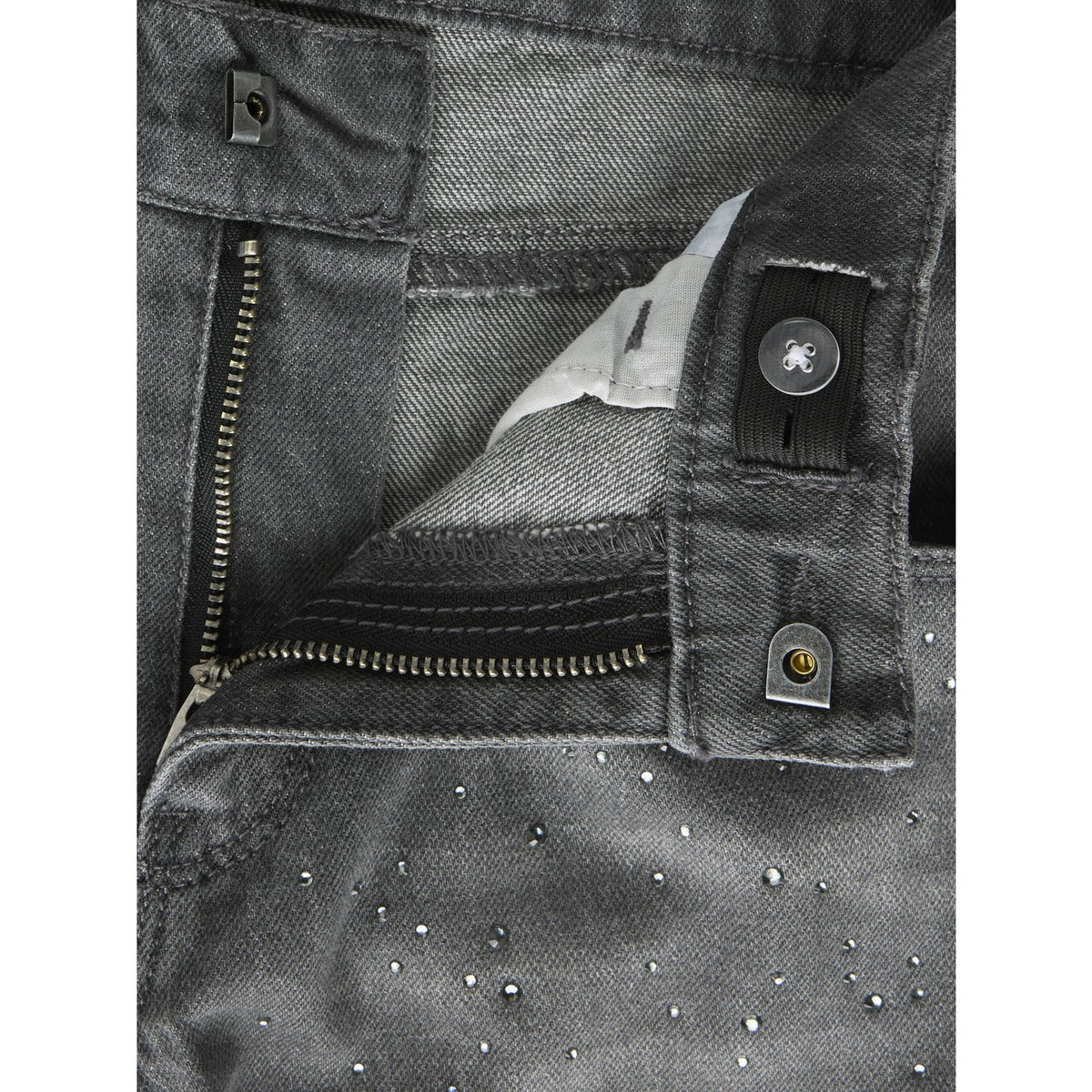 Name It Dark Grey Denim Nkfbella Wide Rhine Jeans 6608-Im