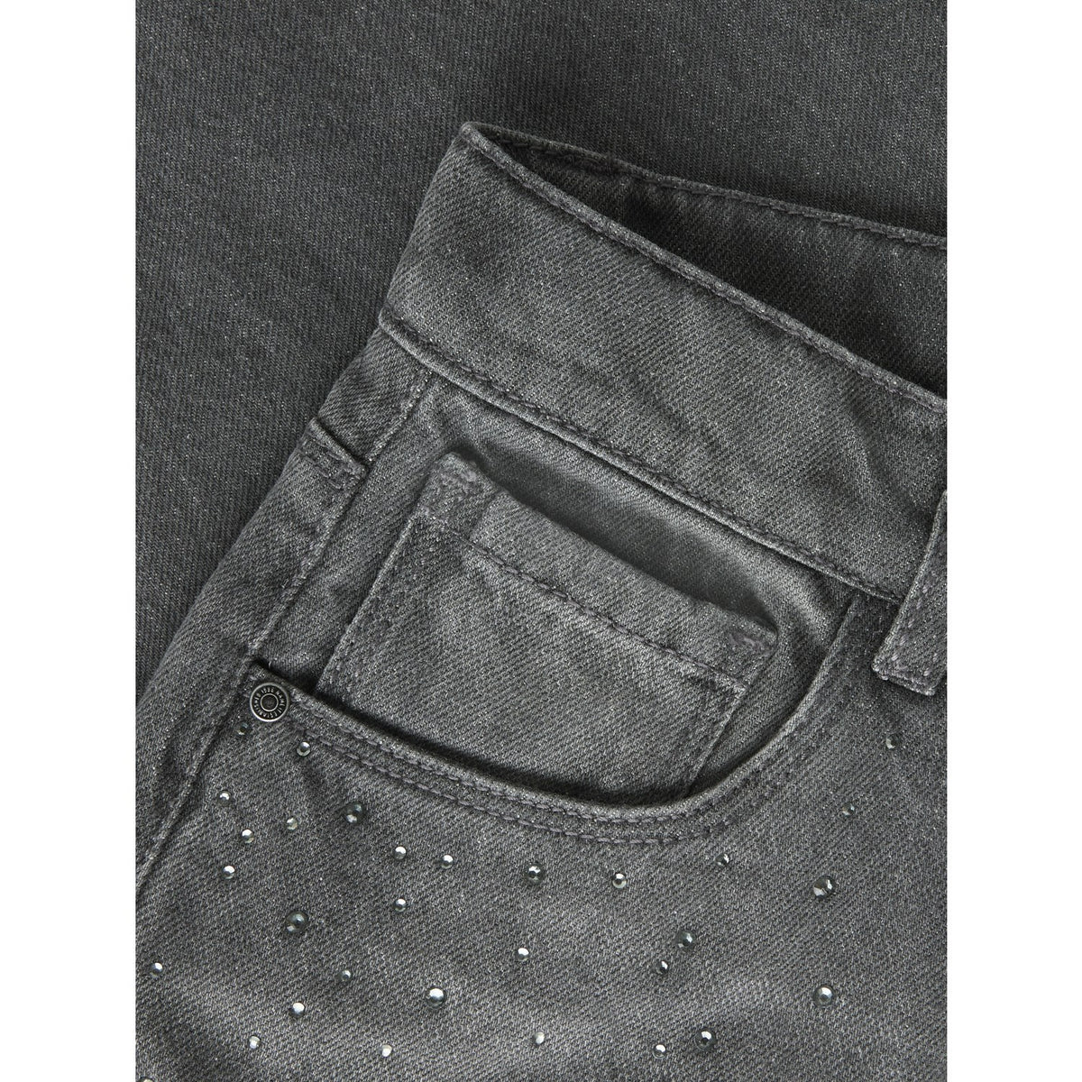Name It Dark Grey Denim Nkfbella Wide Rhine Jeans 6608-Im