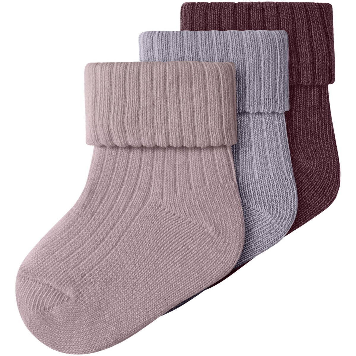 Name It Mauve Shadows Nbfnobba 3-Pack Strumpor