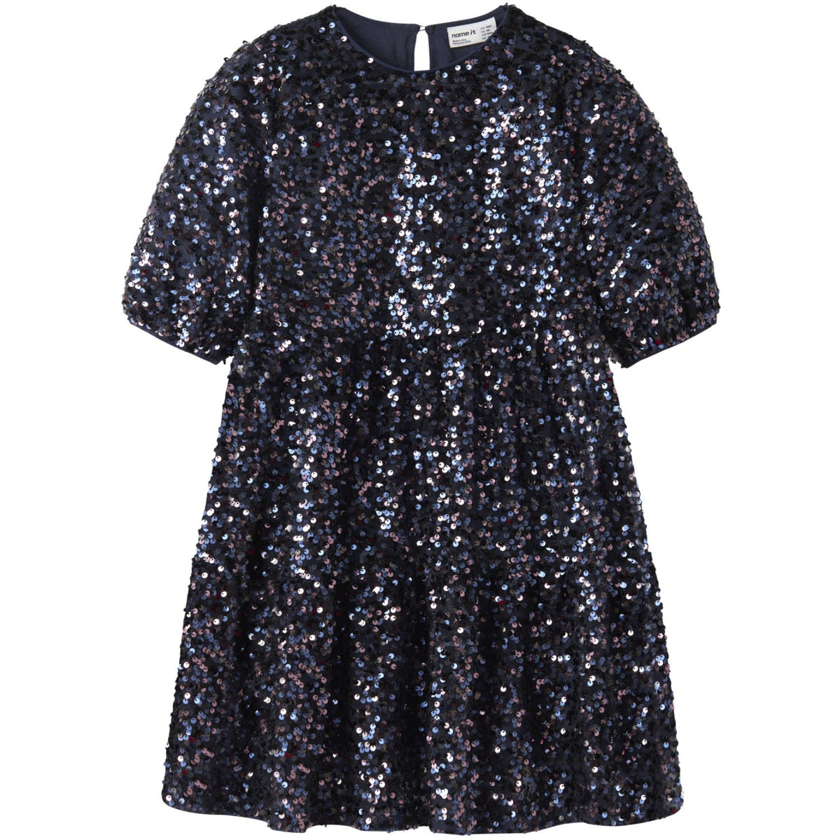 Name It Evening Blue Nkfrinoa 3/4 Sl Klänning