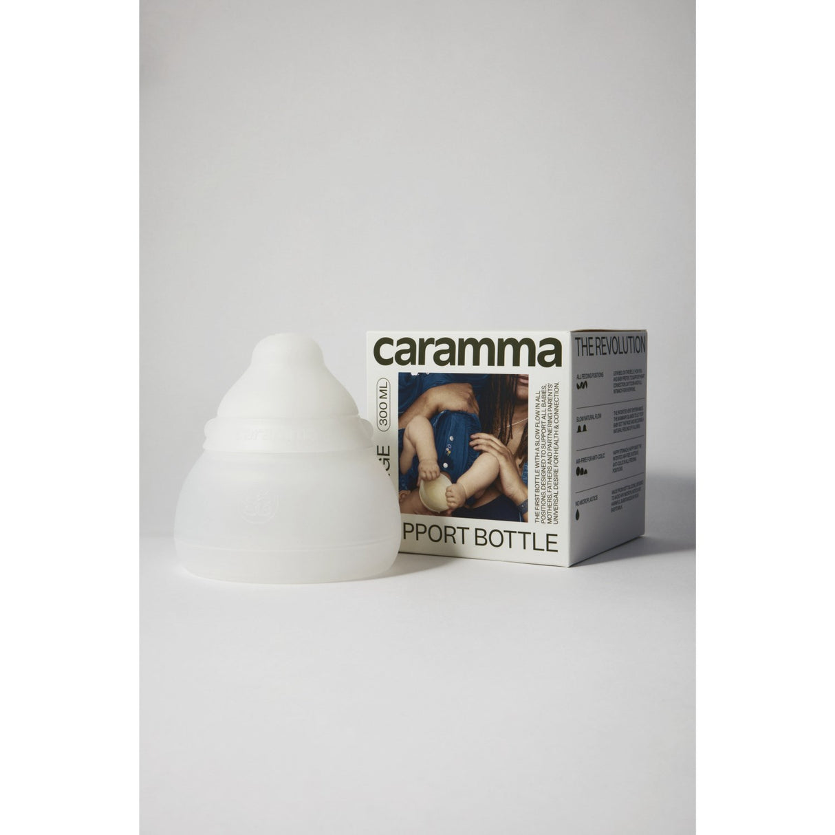 Caramma Nautral Pure Silicone Support Flaska Large