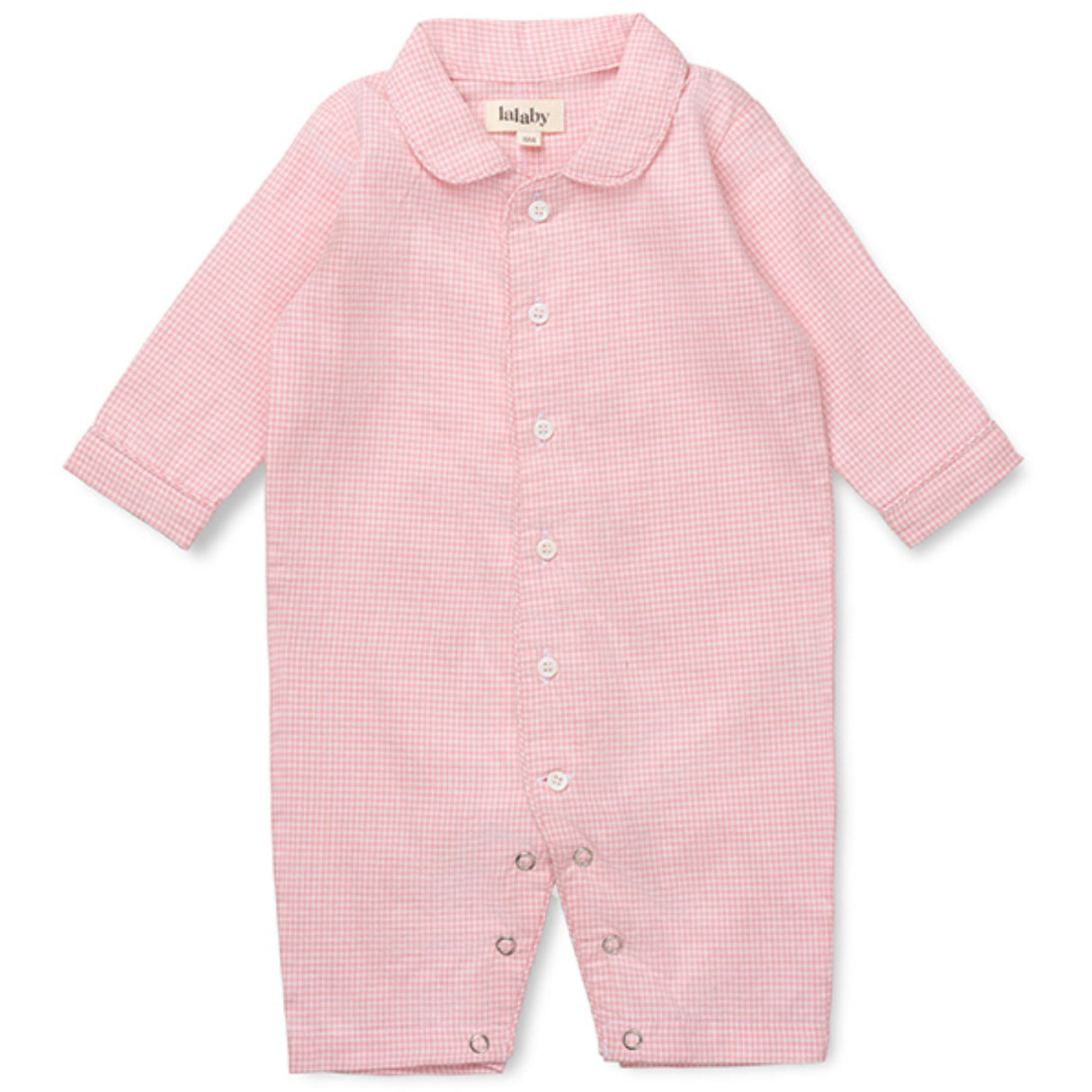 Lalaby Tiny Check Pink Classic Pj Dräkt