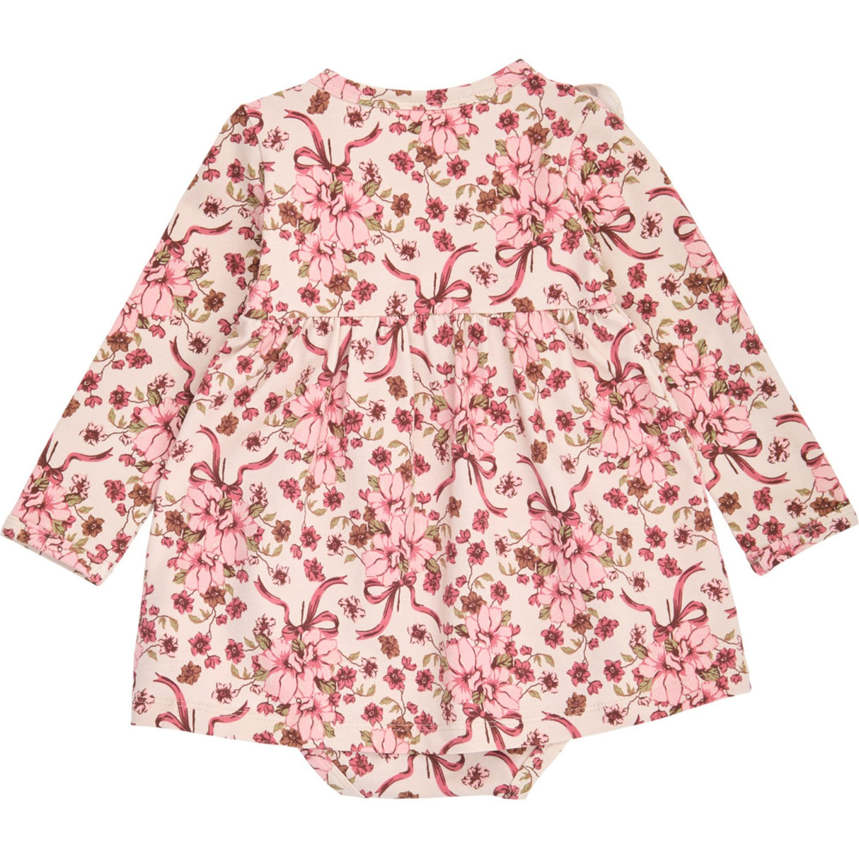 Müsli Oak/ Blush/ Baroque Rose Bouquet L/S Frill Klänning Body