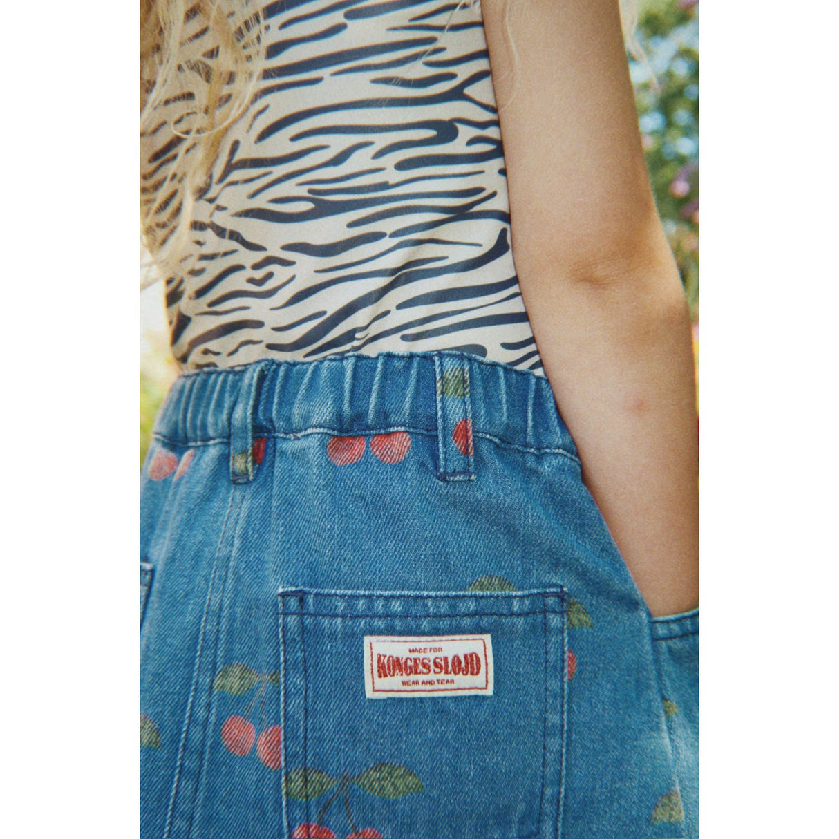 Konges Sløjd Ma Grande Cerise Denim Magot Printed Kjol Gots
