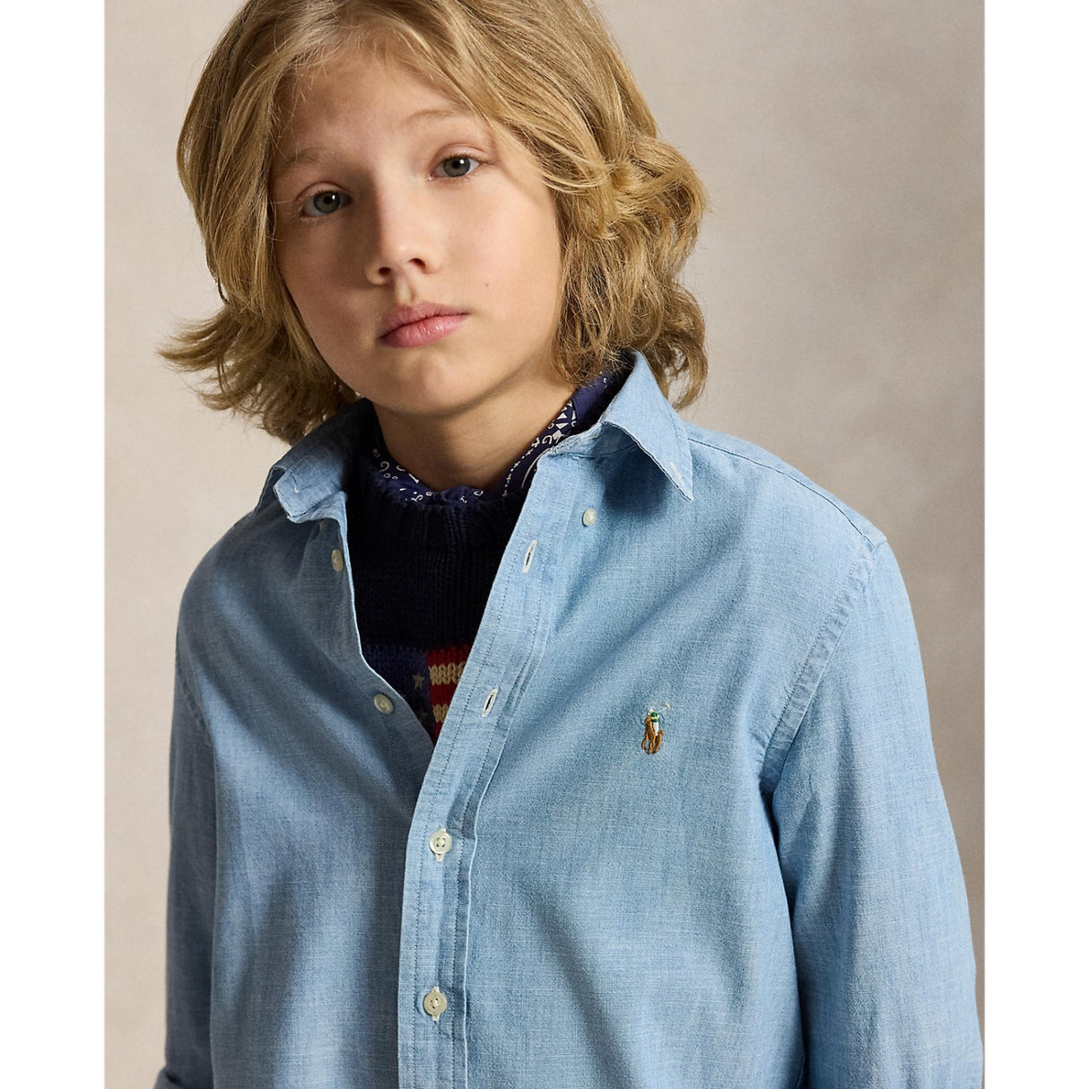 Polo Ralph Lauren Lt Blue Sport Skjorta
