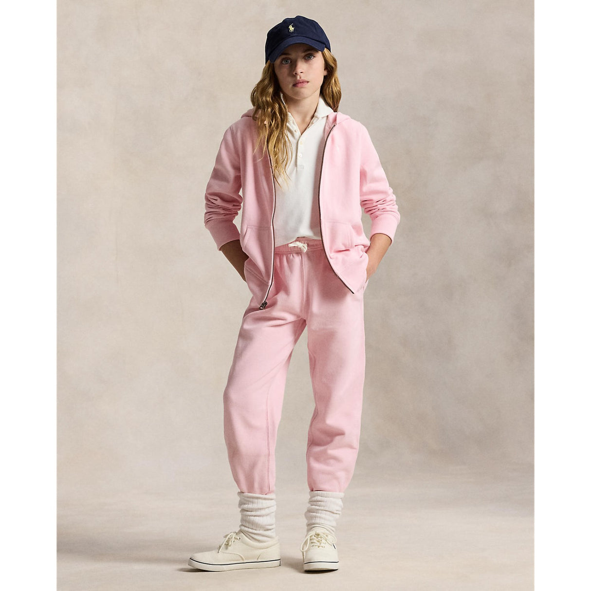 Polo Ralph Lauren Hint Of Pink Full Zip Hoodies