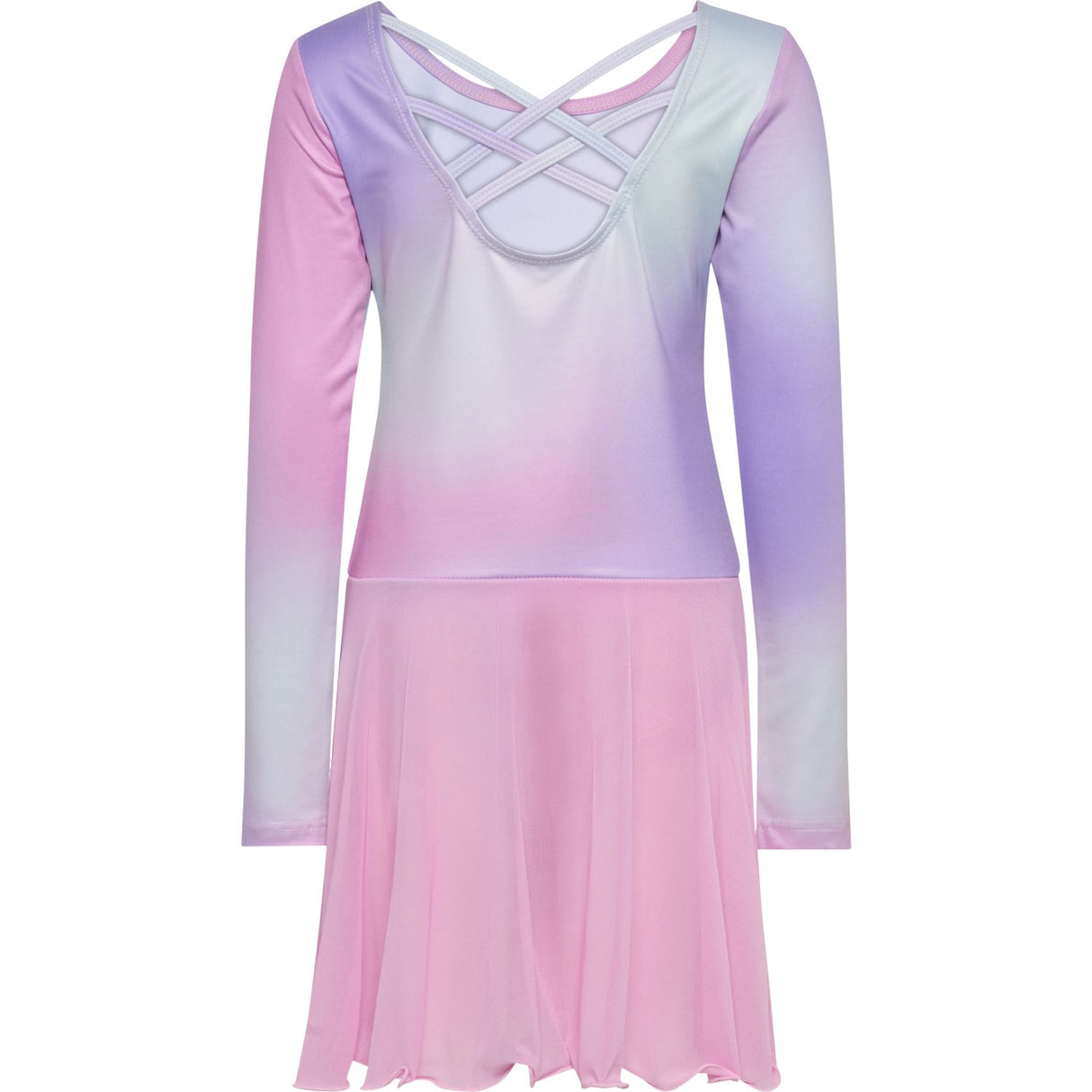 Hummel Pastel Lavender Jr Gradient Skirty Gymdräkt L/S