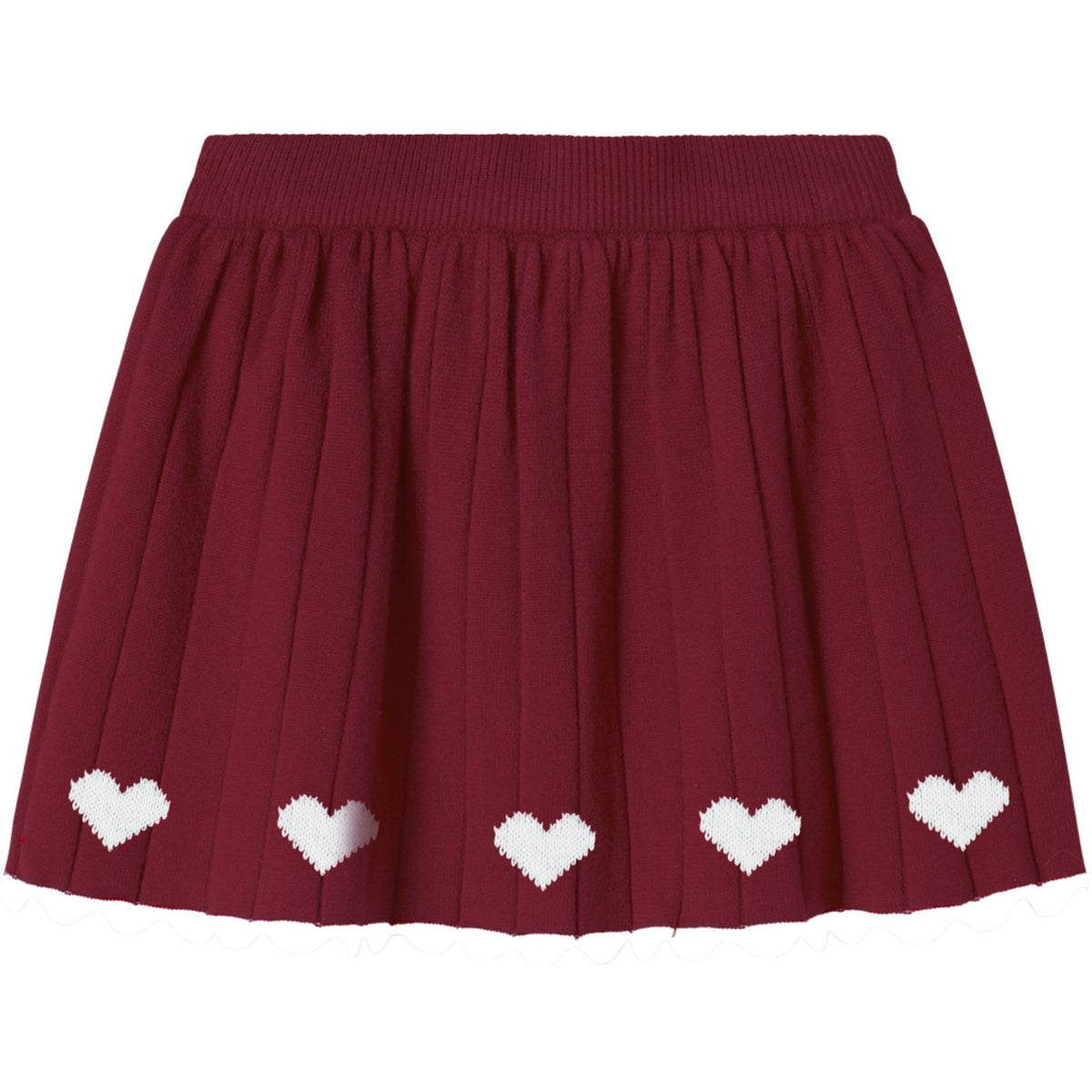 Name It Red Dahlia Nmfralbos Stickad Kjol