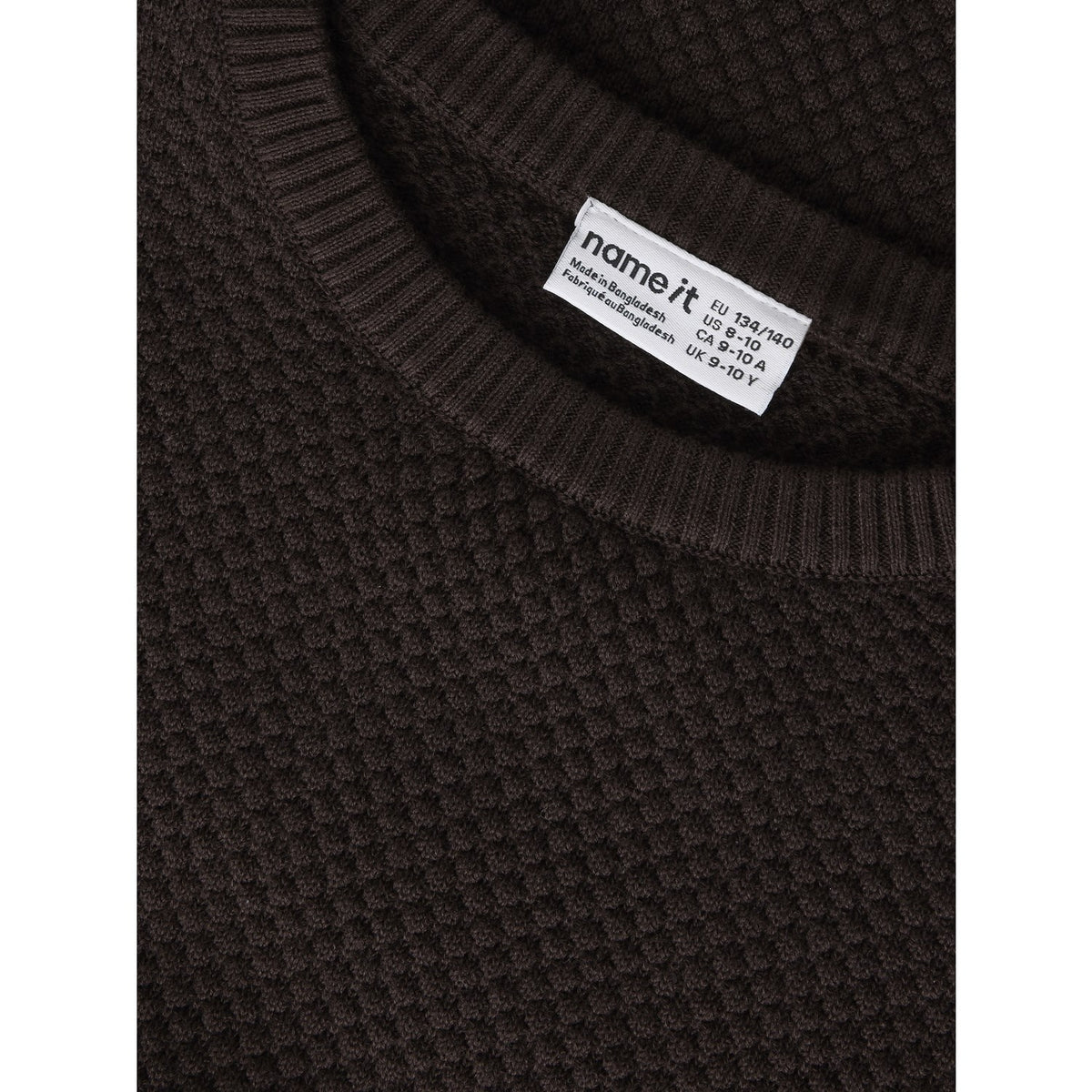 Name It Chocolate Plum Nkmroj Ls Stickad
