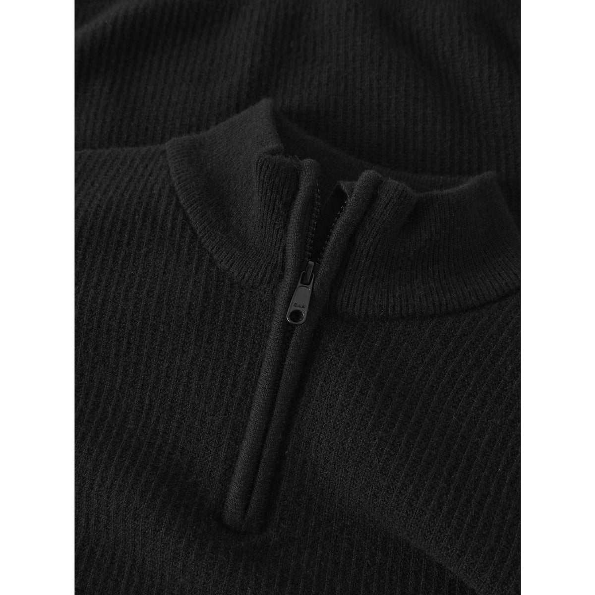 Name It Black Nkmstanfor Ls Half Zip Stickad