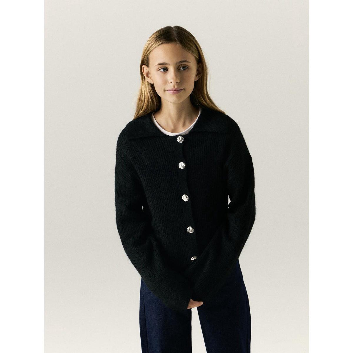 Name It Black Nkfotilis Ls Loose Stickad Card
