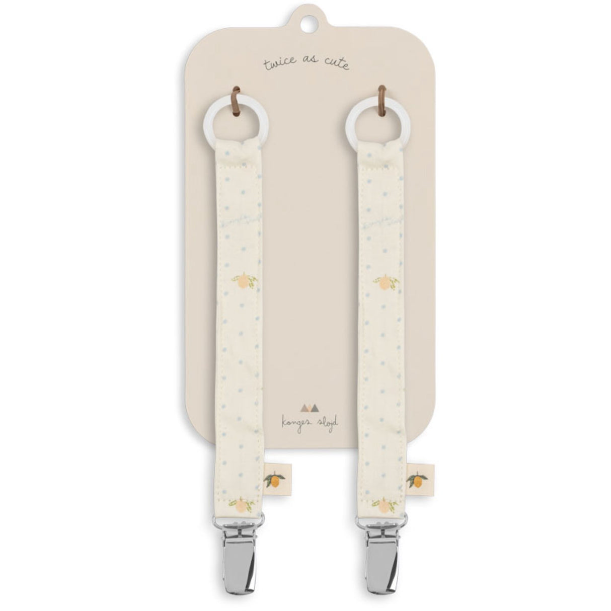 Konges Sløjd Lemon Dot 2 Pack Napp Rem