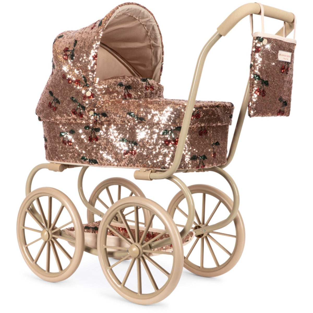 Konges Sløjd Cherry Sequin Sparkly Minnie Docka Sittvagnar