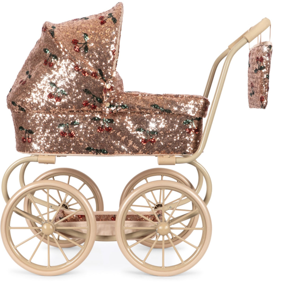 Konges Sløjd Cherry Sequin Sparkly Minnie Docka Sittvagnar