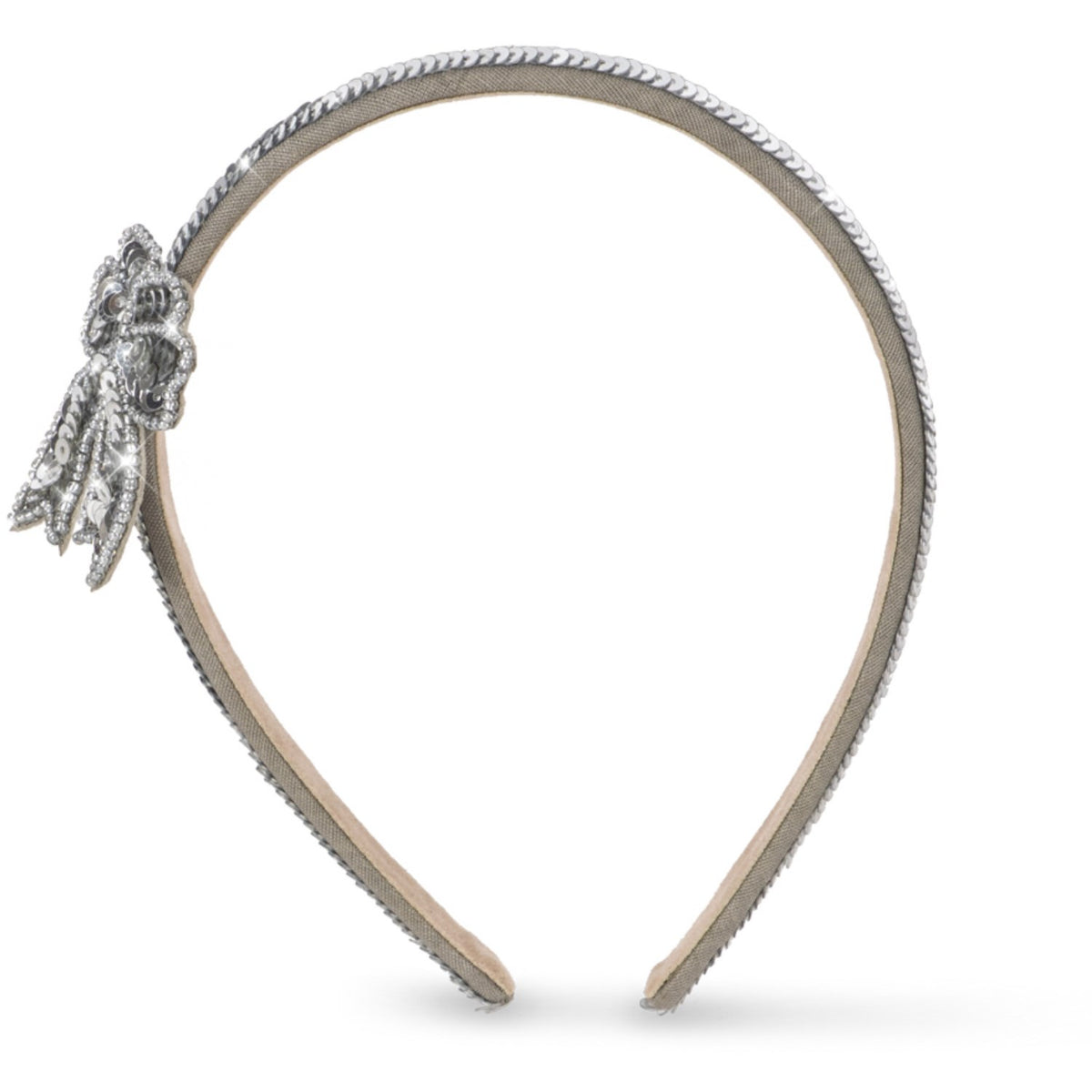 Konges Sløjd Silver Paljet Rosett Hairbrace