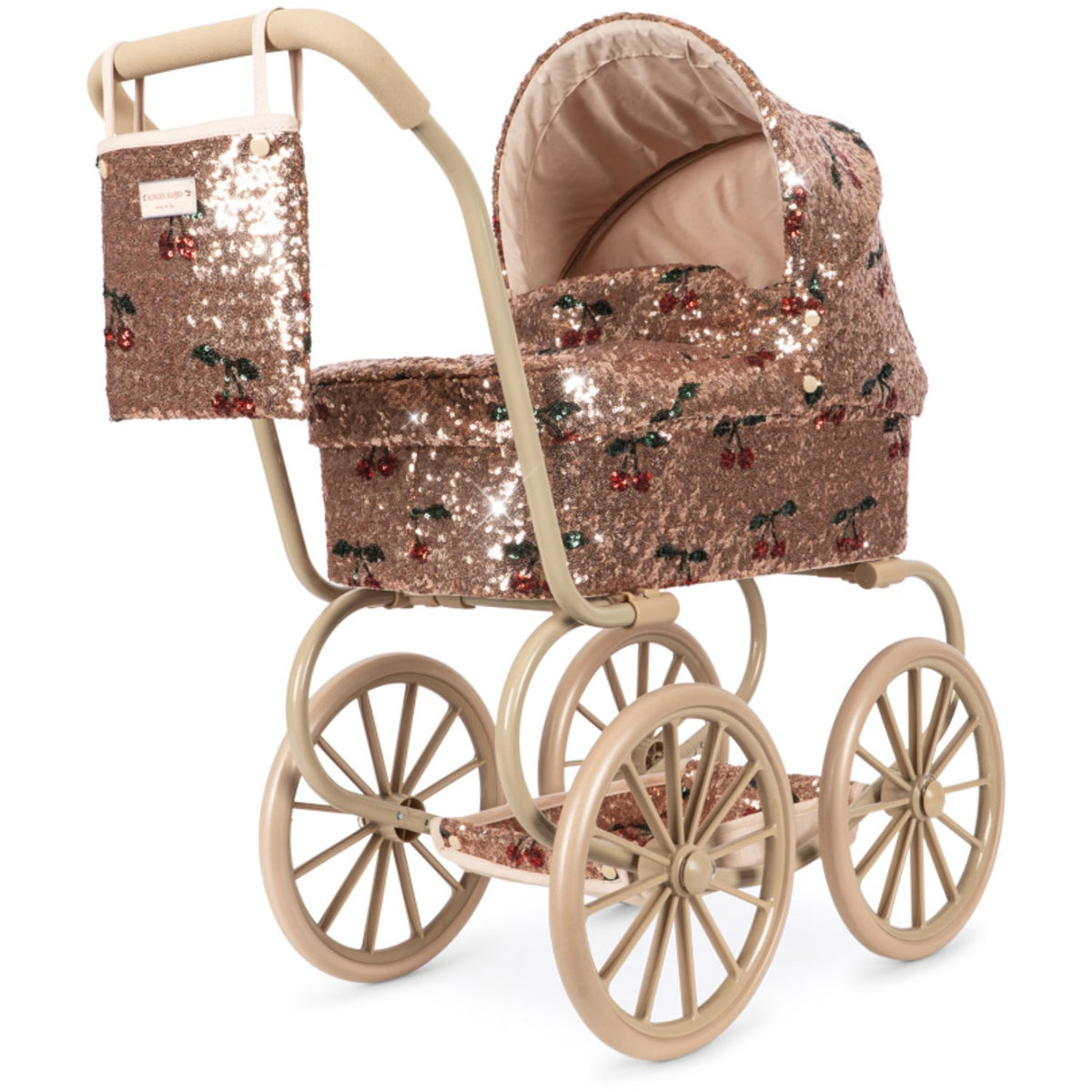 Konges Sløjd Cherry Sequin Sparkly Minnie Docka Sittvagnar