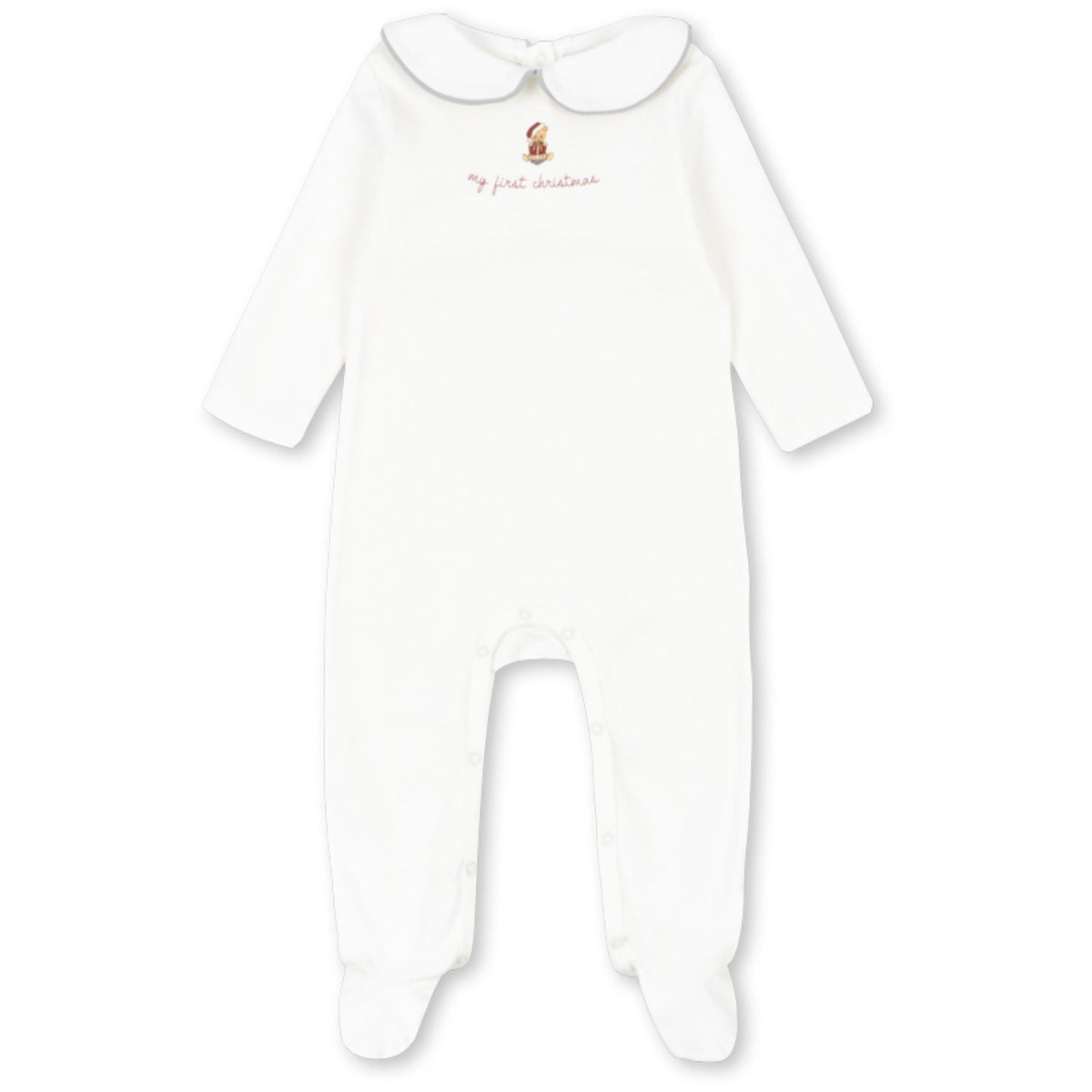 Konges Sløjd Optic White My First Christmas Onesie Gots