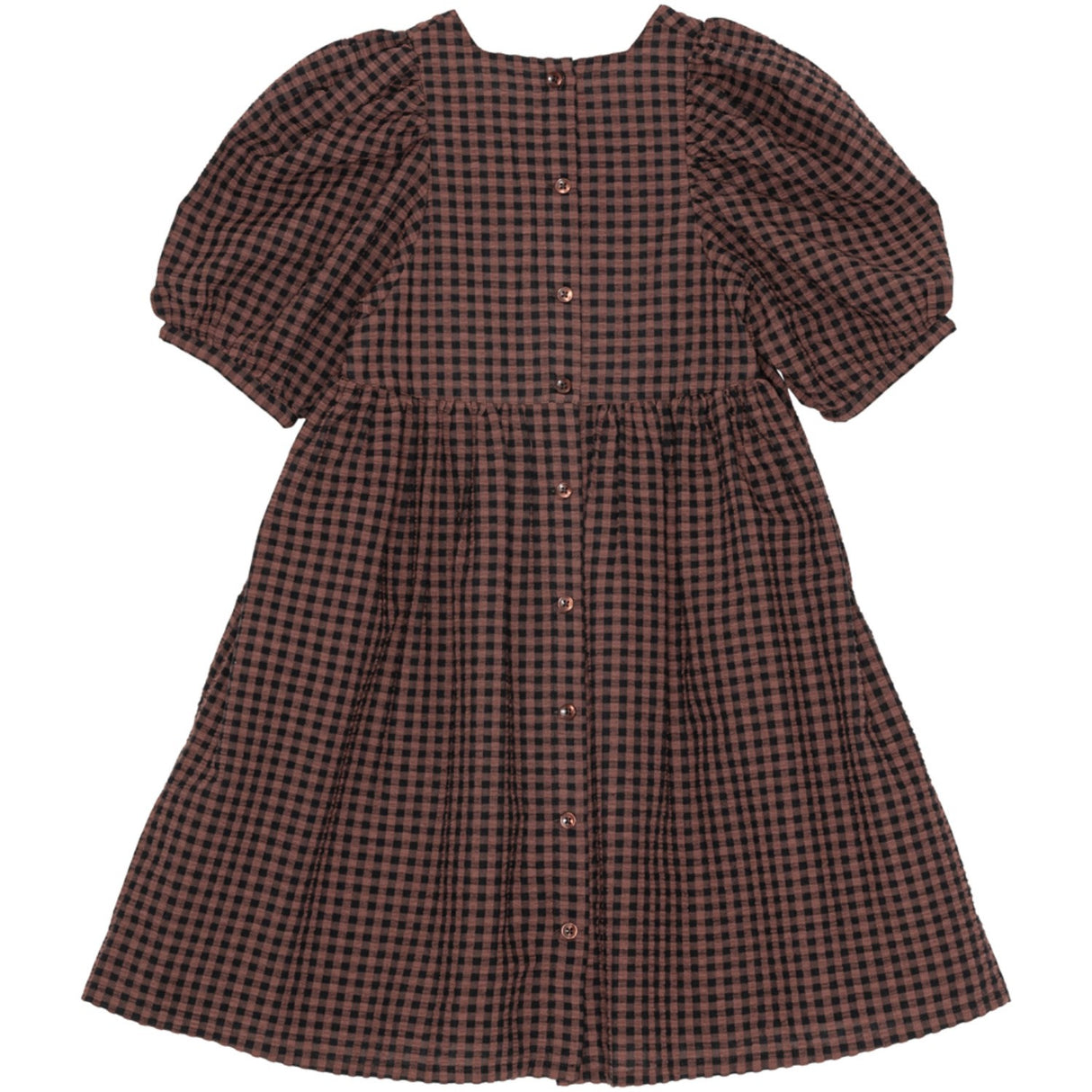 brunobruno nation Marron Plum Check Alva Klänning
