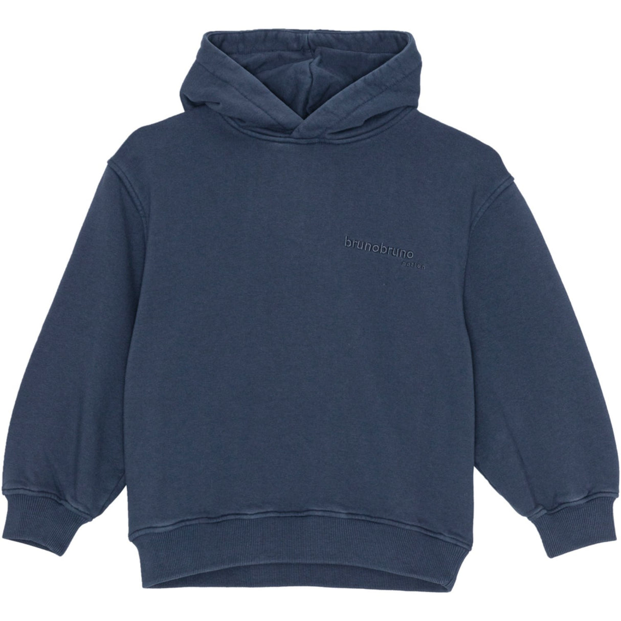brunobruno nation Mood Indigo Blue Nicolaj Embr Hoodies