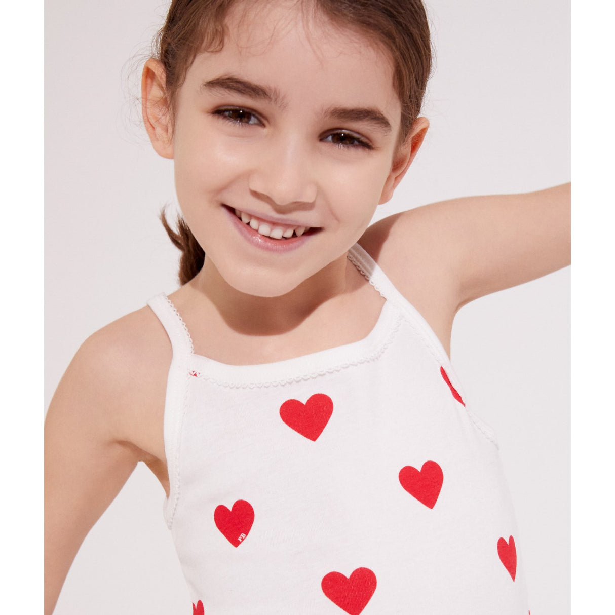 Petit Bateau Hearts Chemise Topp 2-Pack