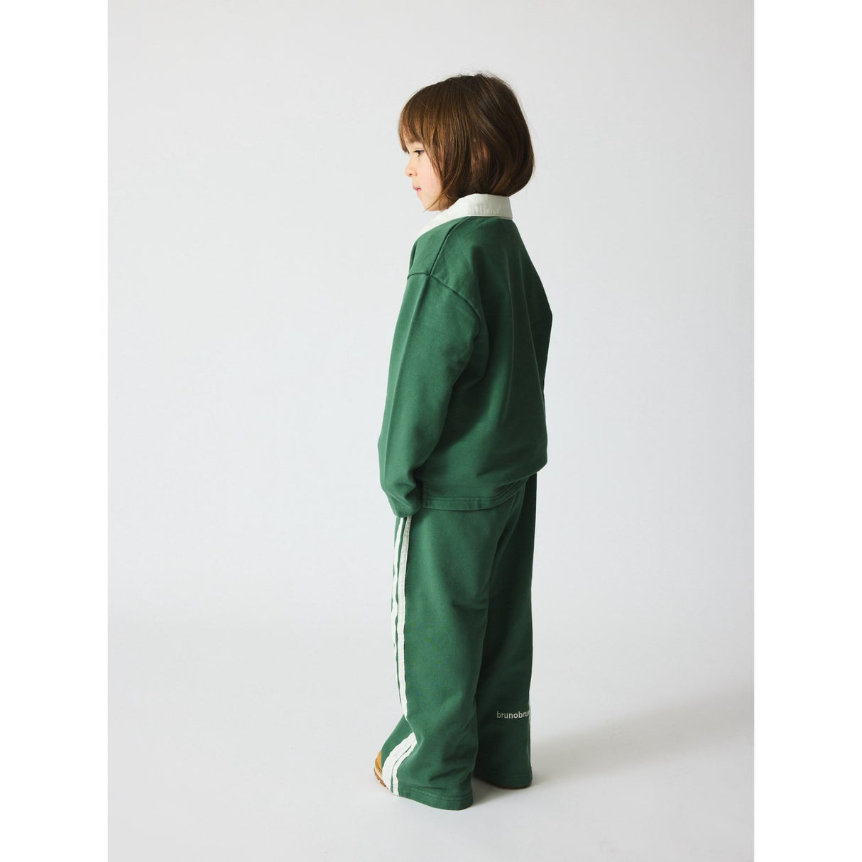 brunobruno nation Myrtle Green Francis Stripe Sweat Byxor Nb