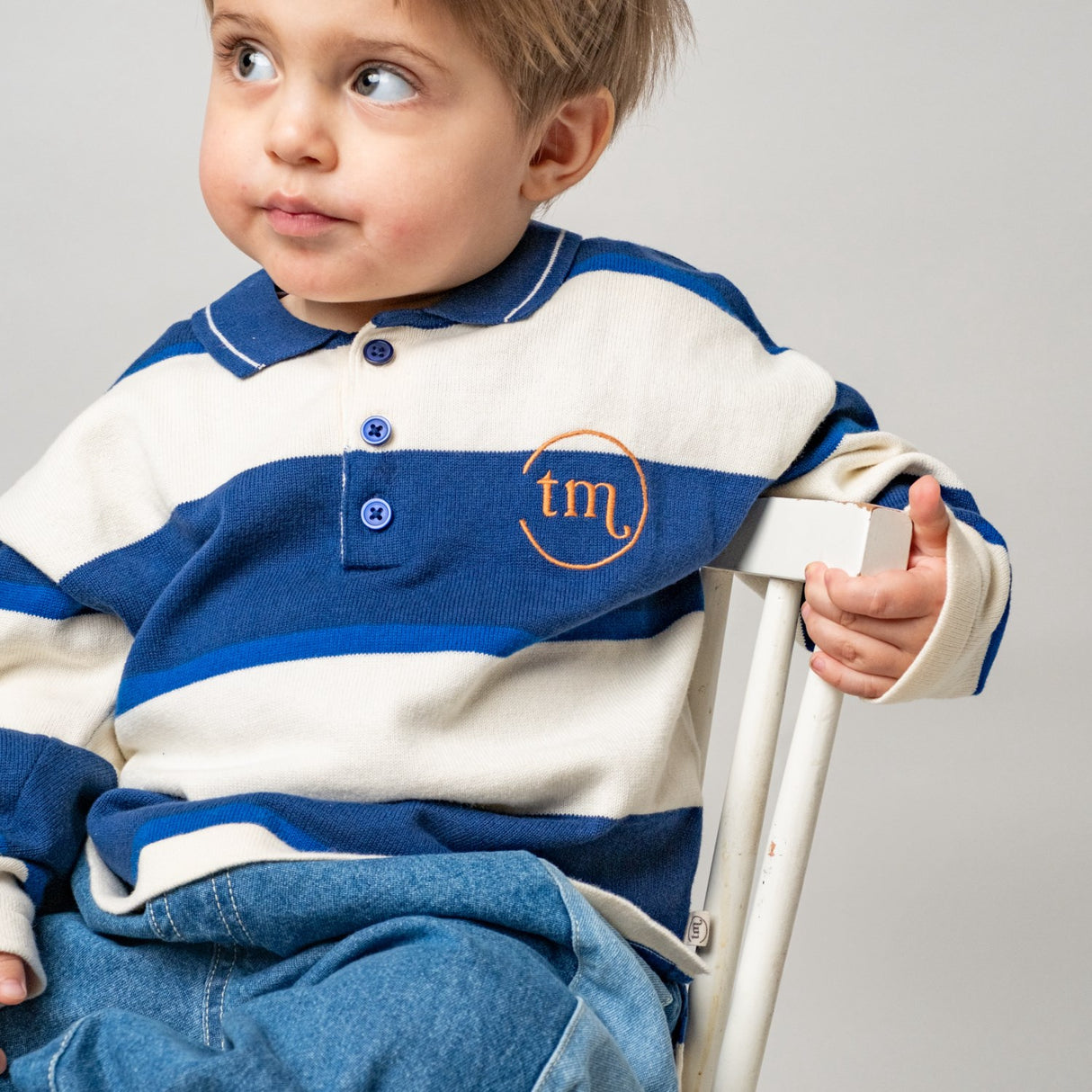 That's Mine Blue Stripe Vagnar Sweater