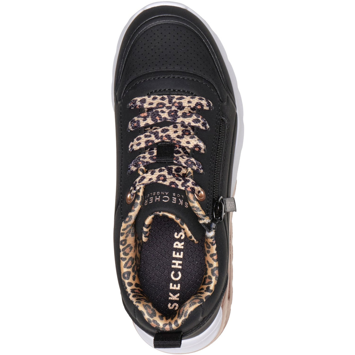 Skechers Black Uno Lite 2.0 - Leopard Stride