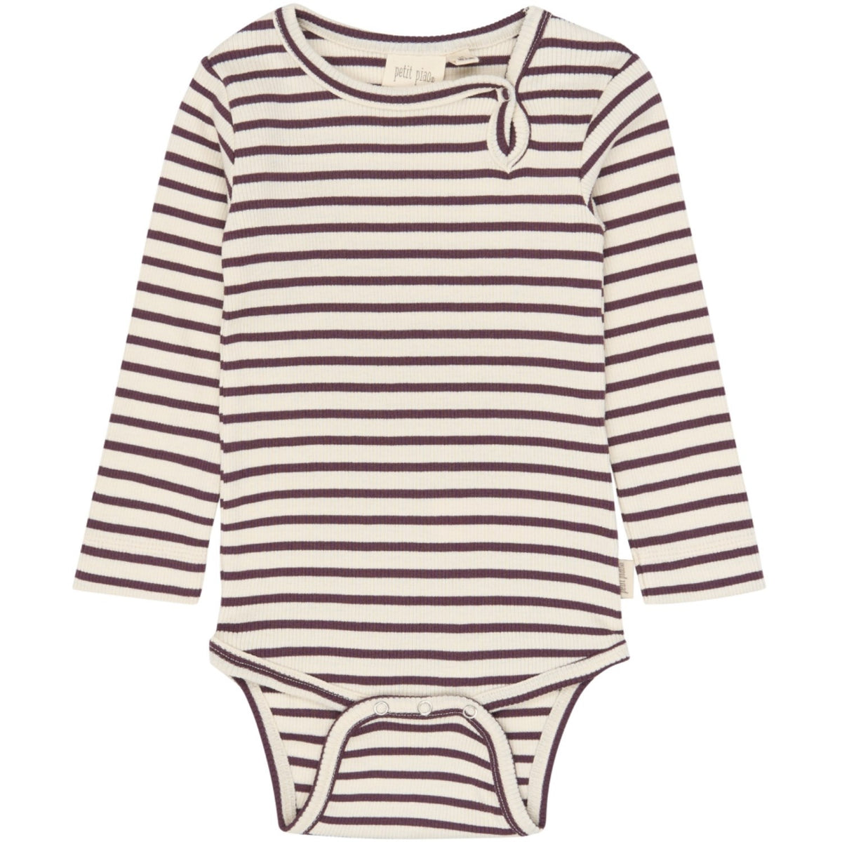 Petit Piao Huckleberry Striped Ppsky L_S Body
