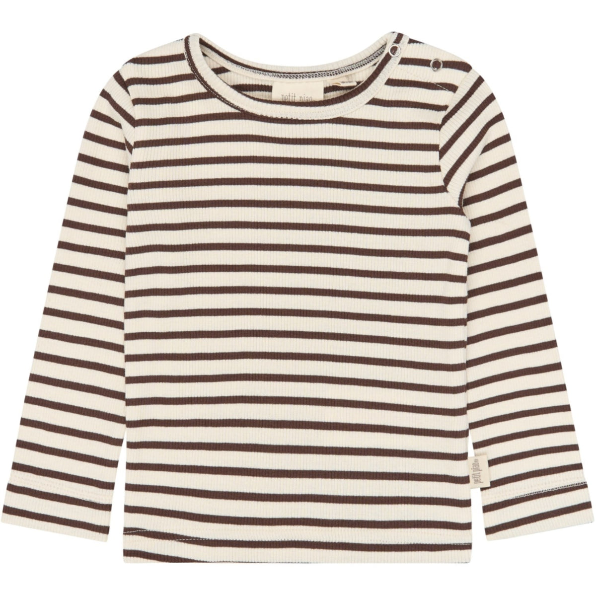 Petit Piao Chestnut Striped Ppsky Blus