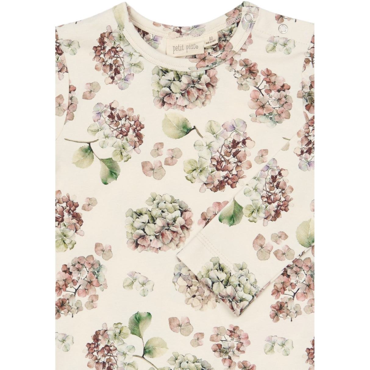 Petit Piao Eggnog Hydranger Aop Ppstar Blus