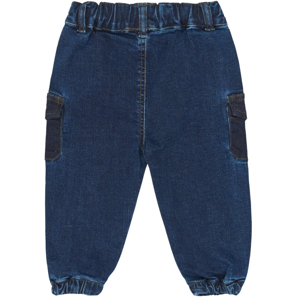 Petit Piao Blue Denim Ppgelm Denim Byxor