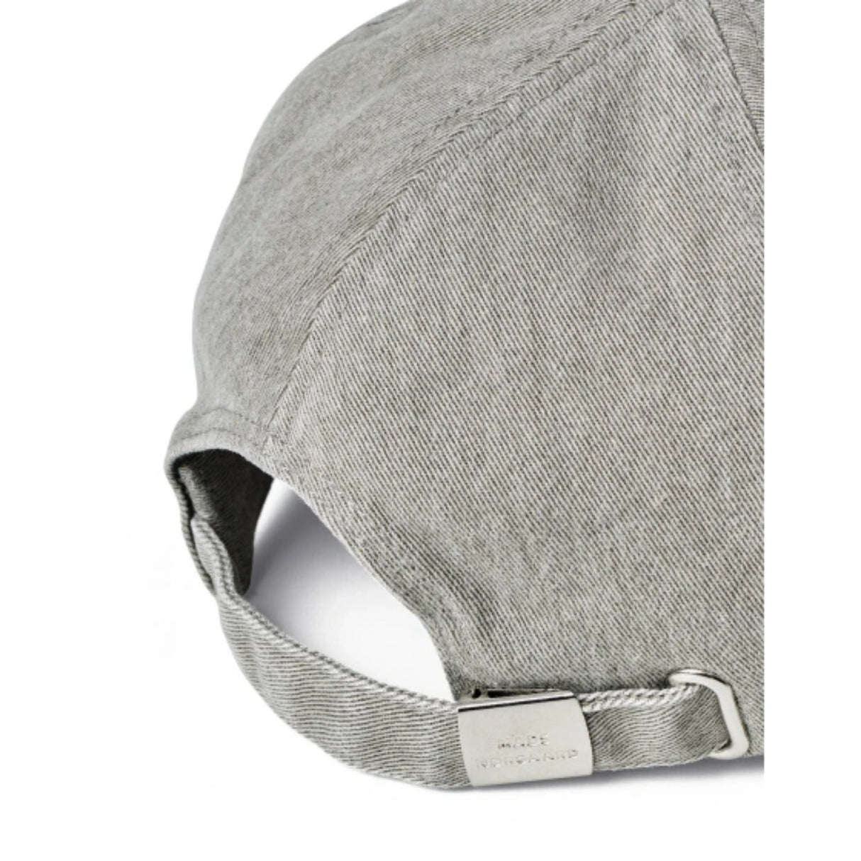Mads Nørgaard Grey Melange Washed Bomull Twill Spegel Coal Keps